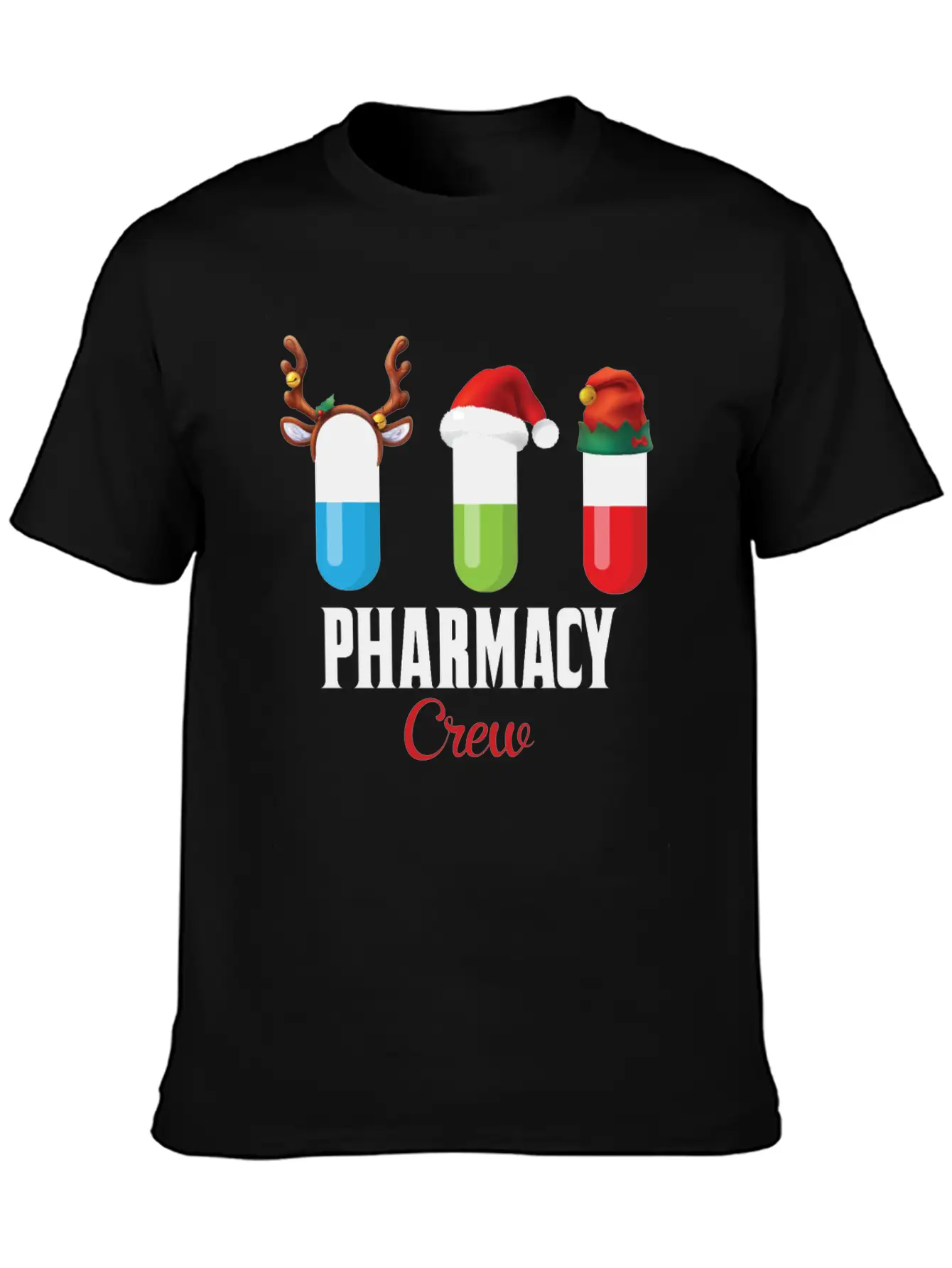 Pharmacy Crew Funny Christmas Gift For Pharmacist Classic Fit Graphic Tee For Daily Comfort – Unisex Cotton Shirt