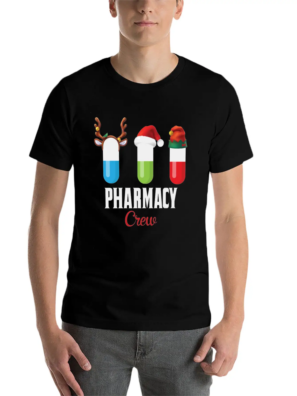 Pharmacy Crew Funny Christmas Gift For Pharmacist Classic Fit Graphic Tee For Daily Comfort – Unisex Cotton Shirt