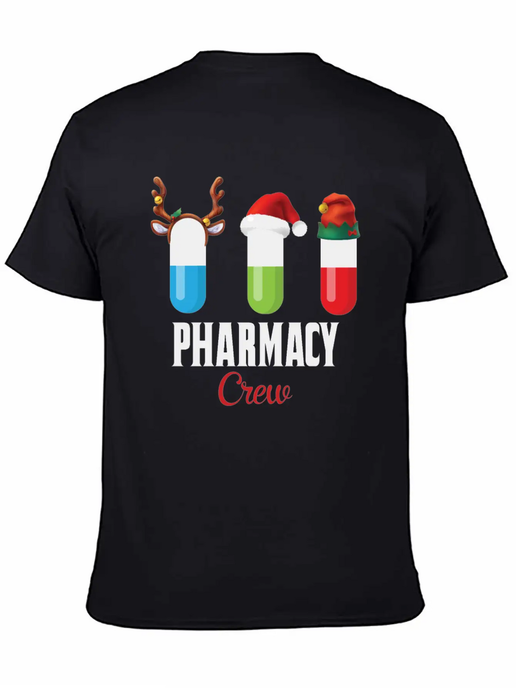 Pharmacy Crew Funny Christmas Gift For Pharmacist Classic Fit Graphic Tee For Daily Comfort – Unisex Cotton Shirt