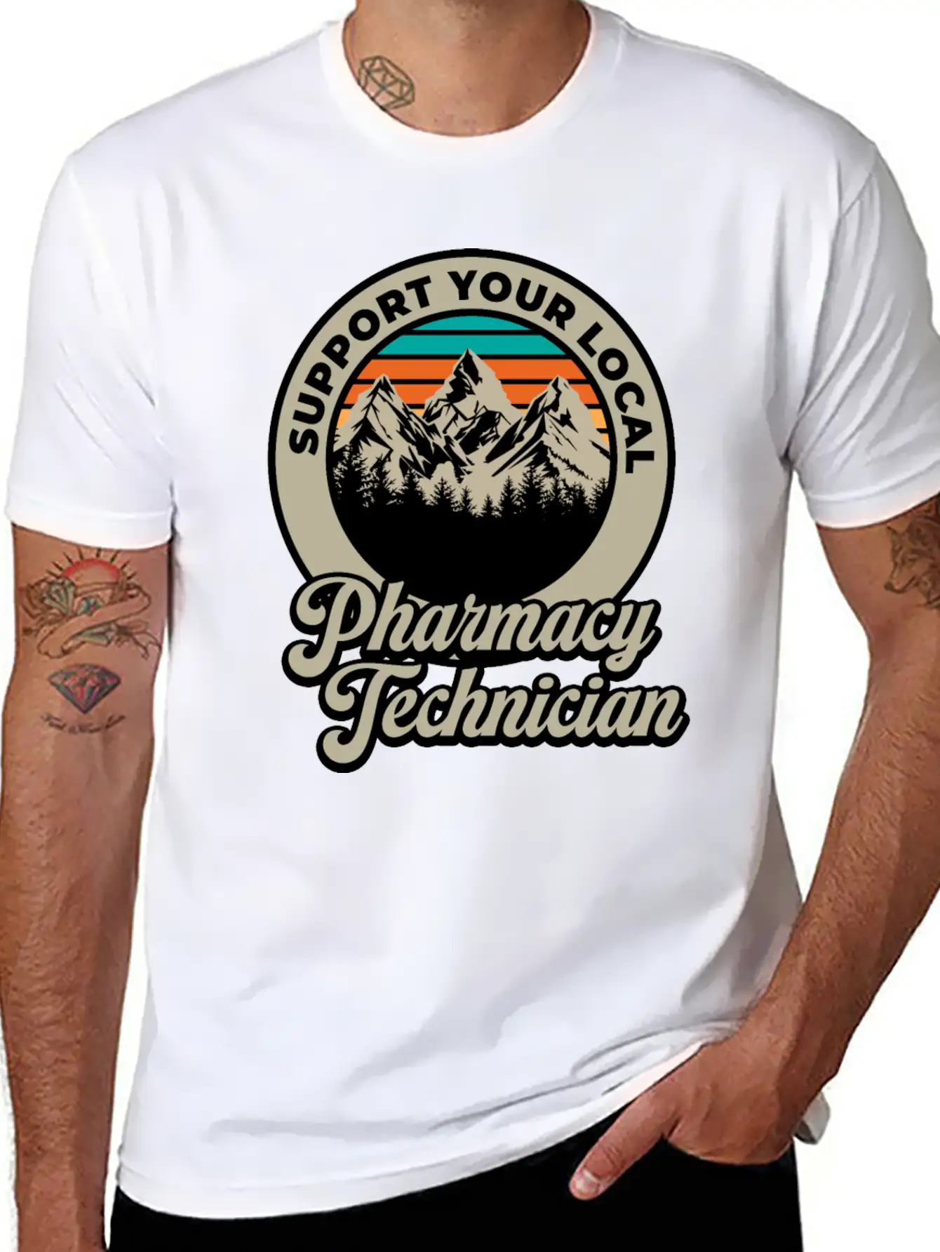 Pharmacy Technician Unisex Short Sleeve Soft Cotton T-Shirt – Casual Everyday Wear