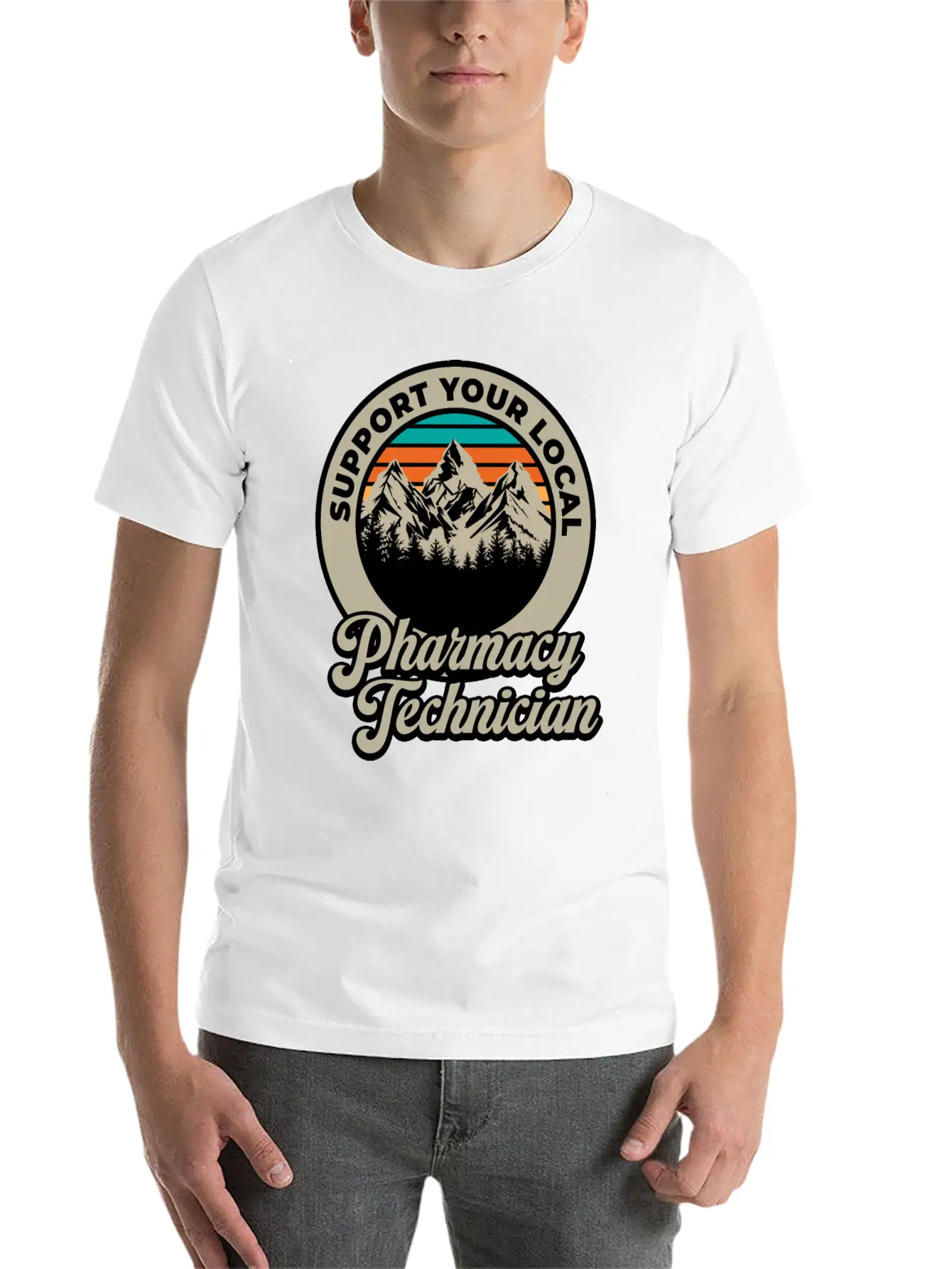 Pharmacy Technician Unisex Short Sleeve Soft Cotton T-Shirt – Casual Everyday Wear