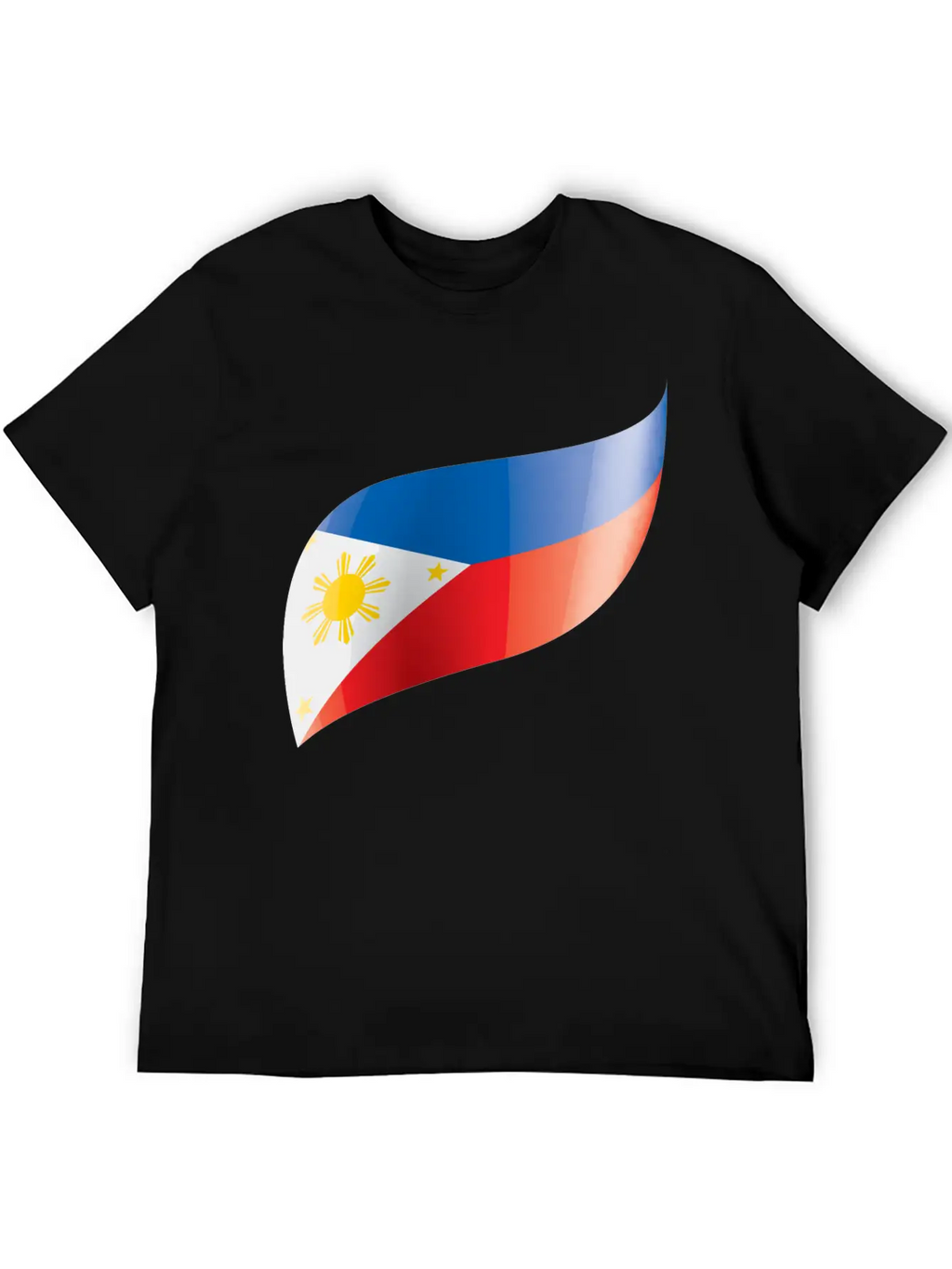 Philippines Flag Waving Unisex Short Sleeve Soft Cotton T-Shirt – Casual Everyday Wear