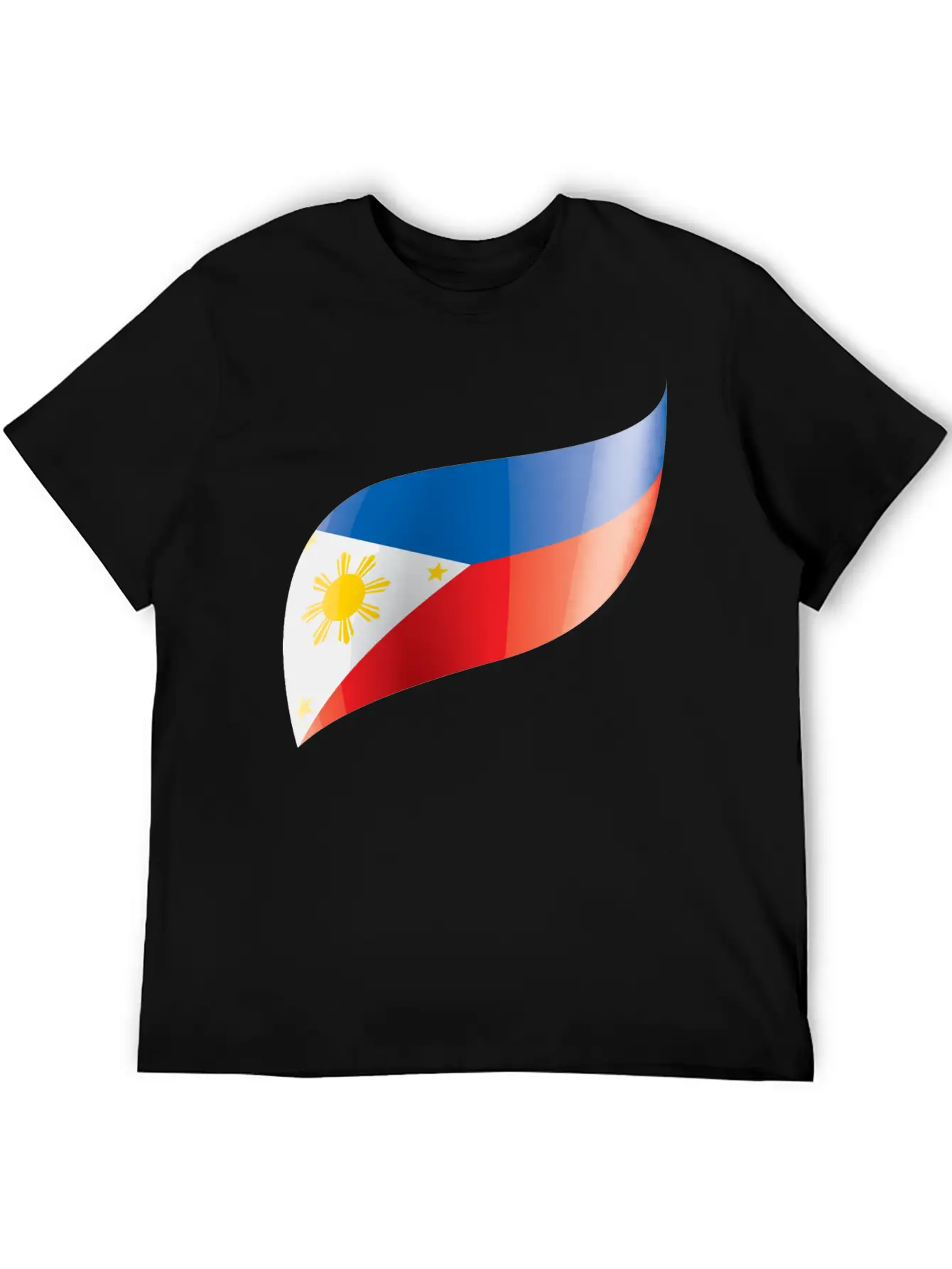 Philippines Flag Waving Unisex Short Sleeve Soft Cotton T-Shirt – Casual Everyday Wear