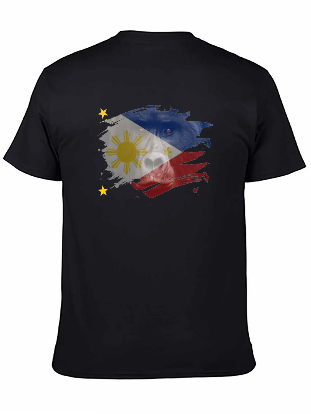 Philippines Gorilla Flag Breathable Soft Cotton T-Shirt – Timeless Casual Look