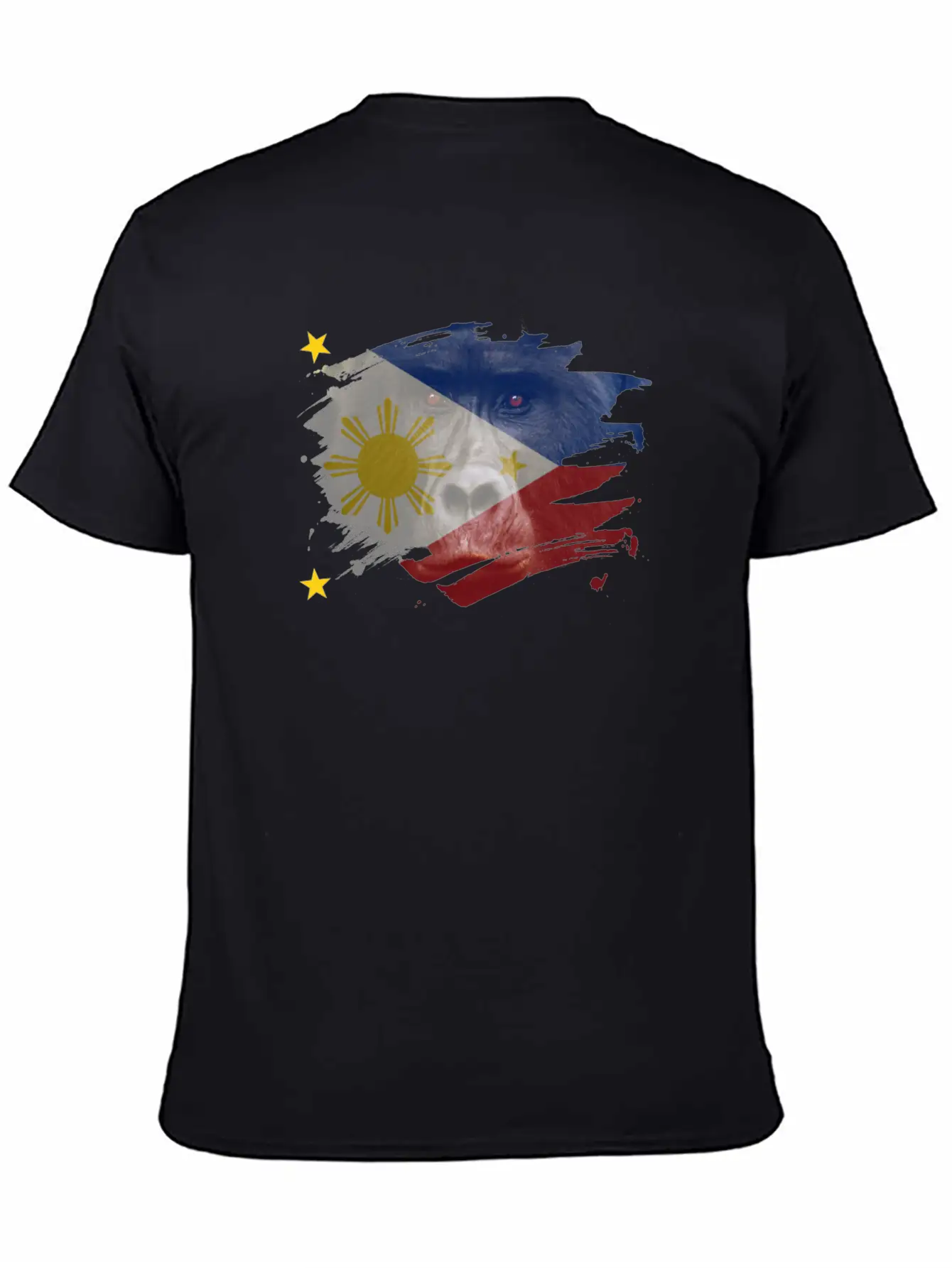 Philippines Gorilla Flag Breathable Soft Cotton T-Shirt – Timeless Casual Look
