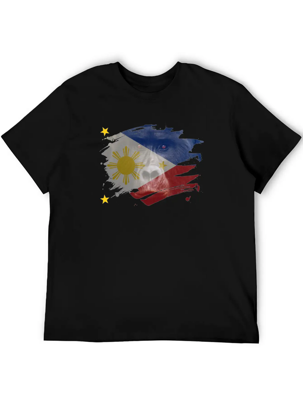 Philippines Gorilla Flag Breathable Soft Cotton T-Shirt – Timeless Casual Look
