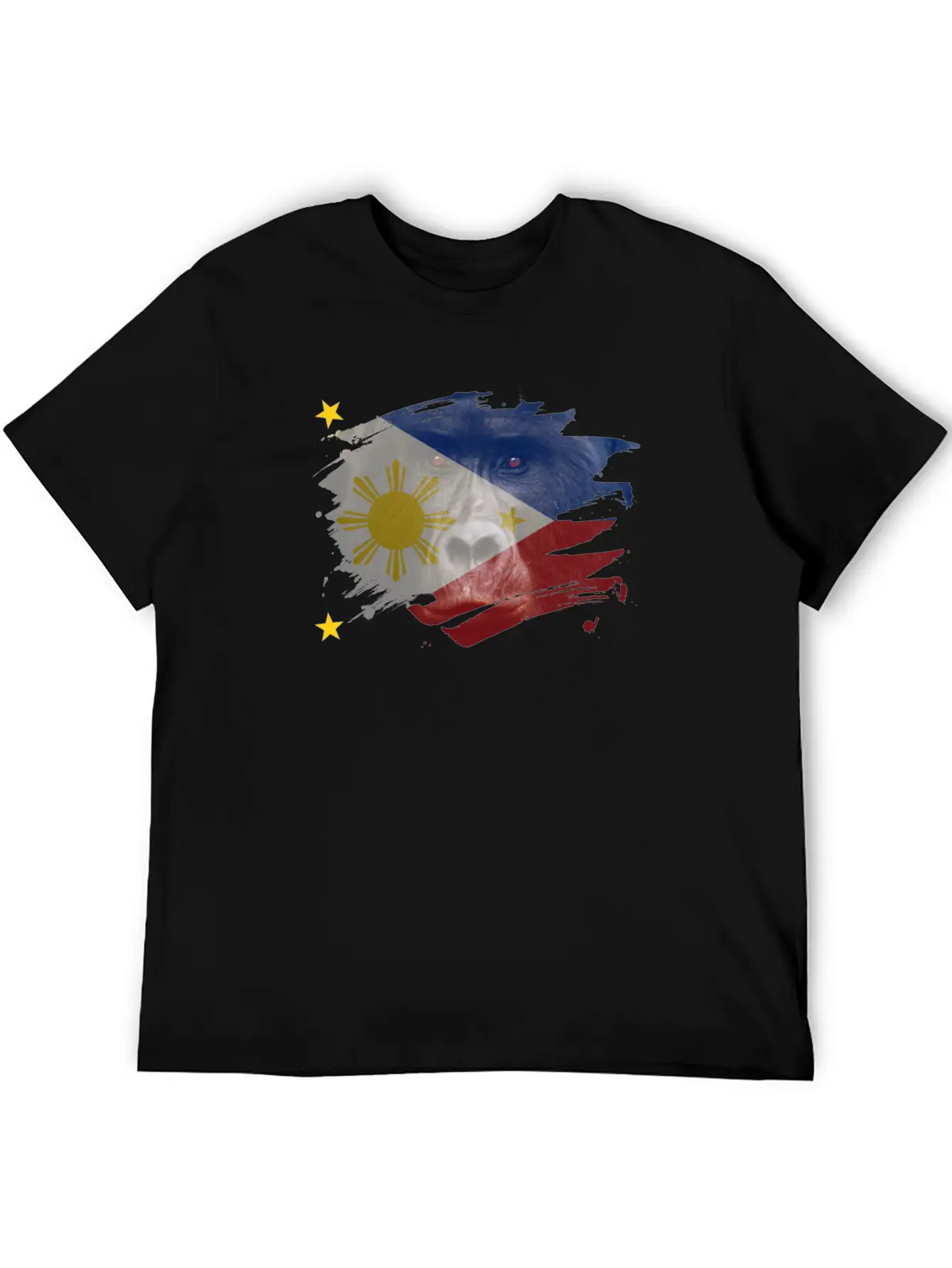 Philippines Gorilla Flag Breathable Soft Cotton T-Shirt – Timeless Casual Look