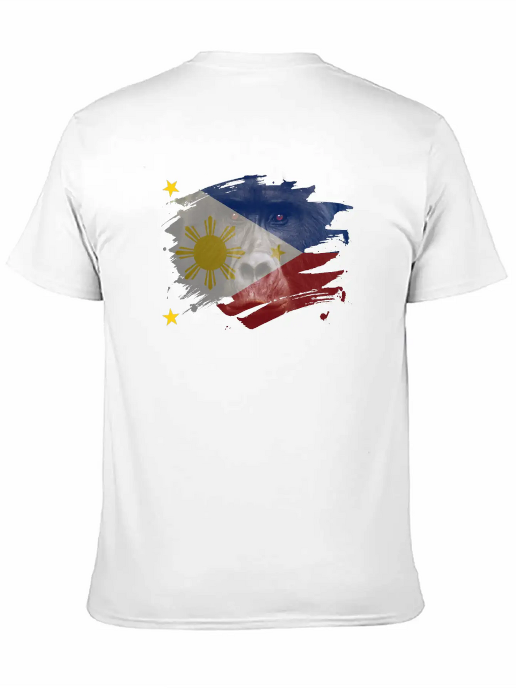Philippines Gorilla Flag Breathable Soft Cotton T-Shirt – Timeless Casual Look