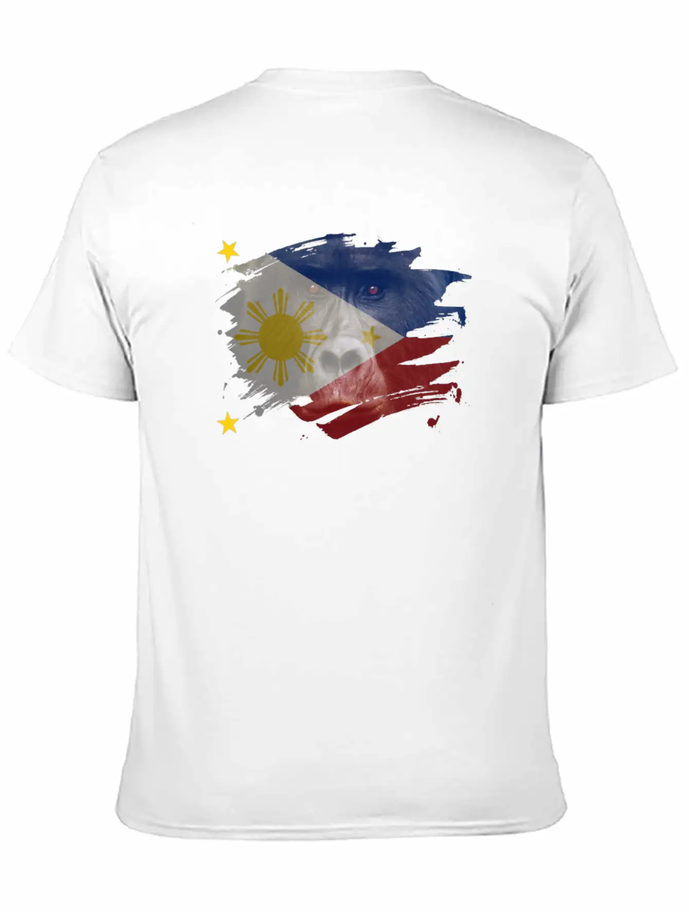 Philippines Gorilla Flag Breathable Soft Cotton T-Shirt – Timeless Casual Look