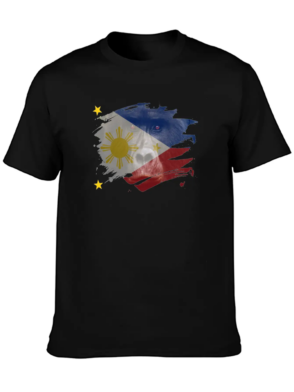 Philippines Gorilla Flag Breathable Soft Cotton T-Shirt – Timeless Casual Look