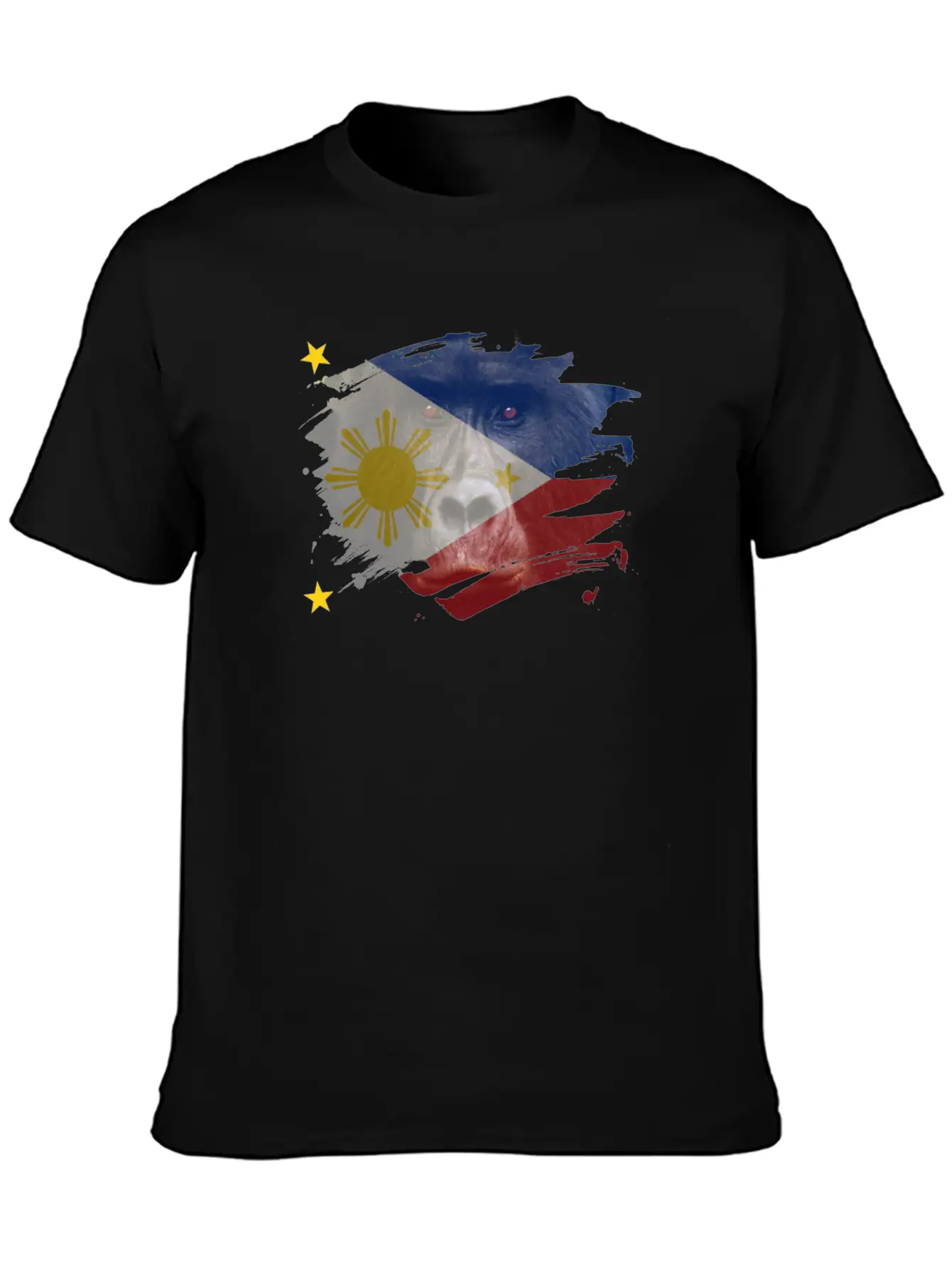 Philippines Gorilla Flag Breathable Soft Cotton T-Shirt – Timeless Casual Look