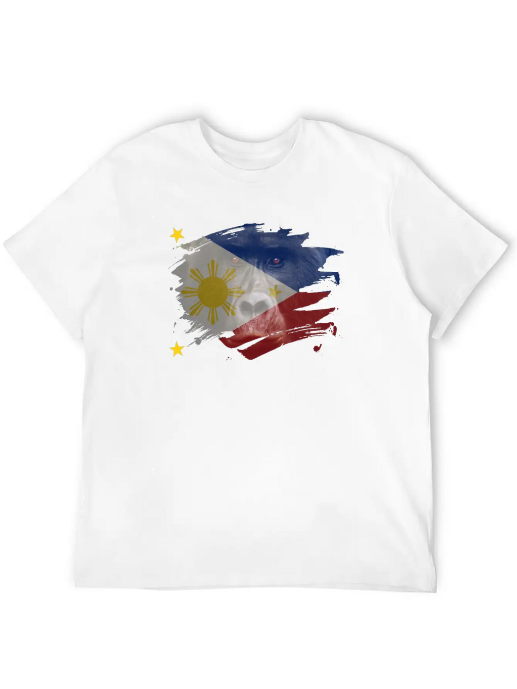 Philippines Gorilla Flag Breathable Soft Cotton T-Shirt – Timeless Casual Look