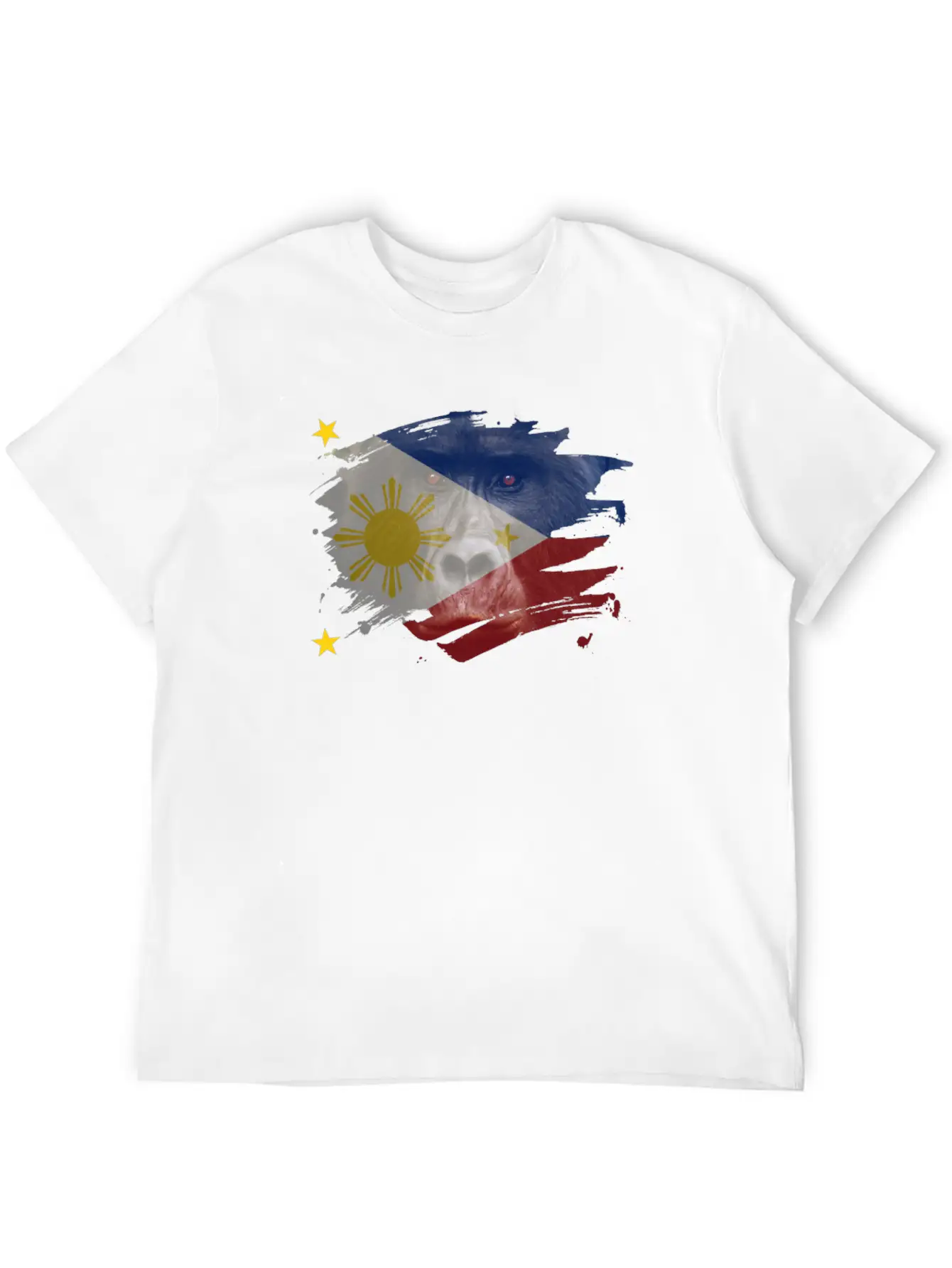 Philippines Gorilla Flag Breathable Soft Cotton T-Shirt – Timeless Casual Look