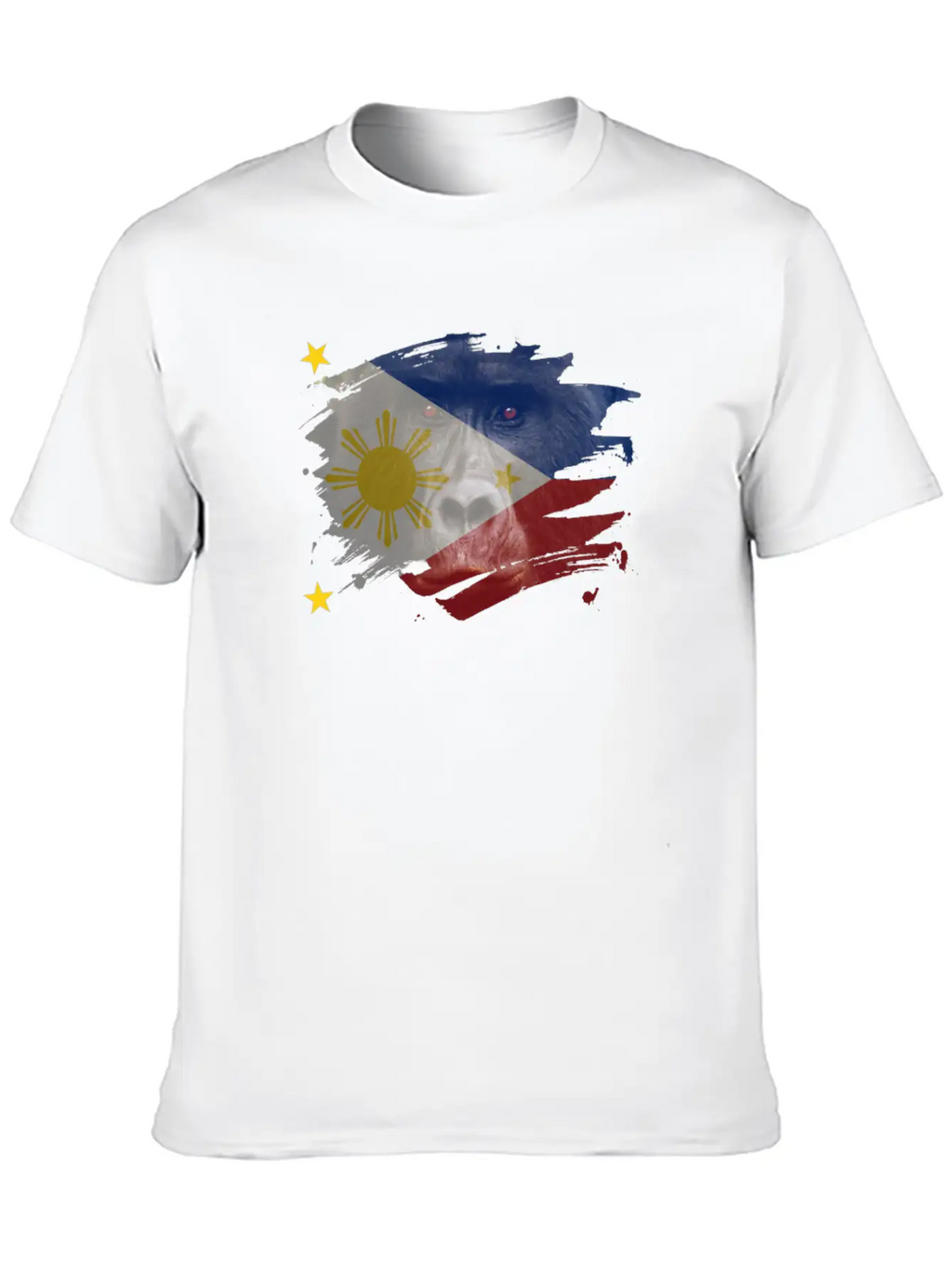 Philippines Gorilla Flag Breathable Soft Cotton T-Shirt – Timeless Casual Look
