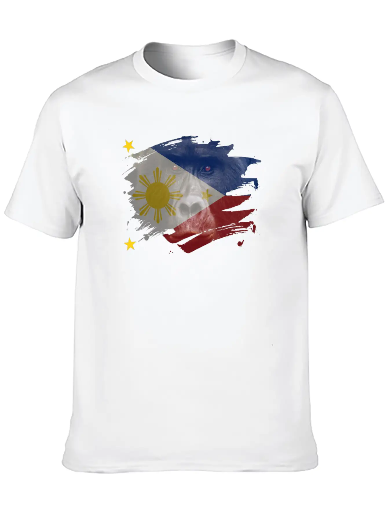 Philippines Gorilla Flag Breathable Soft Cotton T-Shirt – Timeless Casual Look
