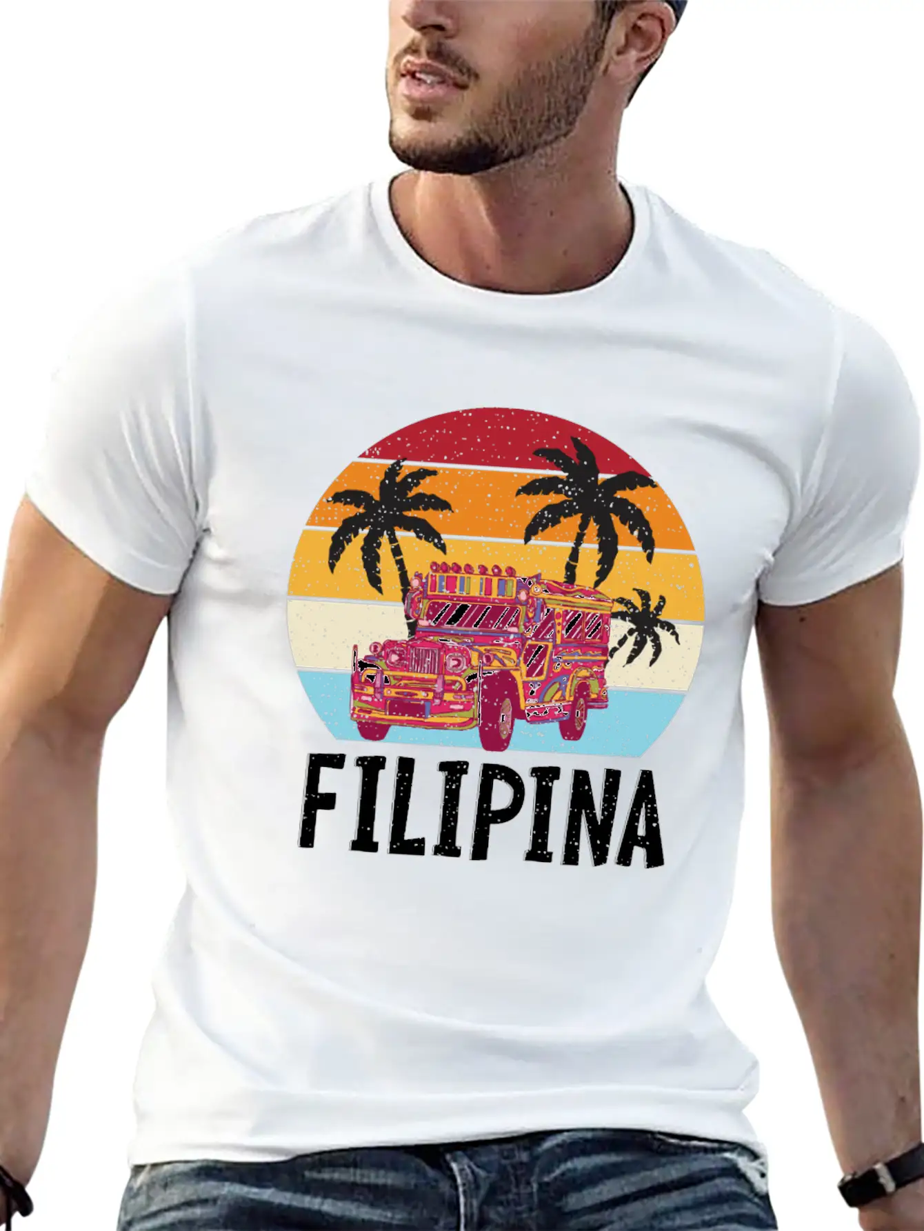 Philippines Proud Filipina Pinay Pride Flag Unisex Short Sleeve Soft Cotton T-Shirt – Casual Everyday Wear