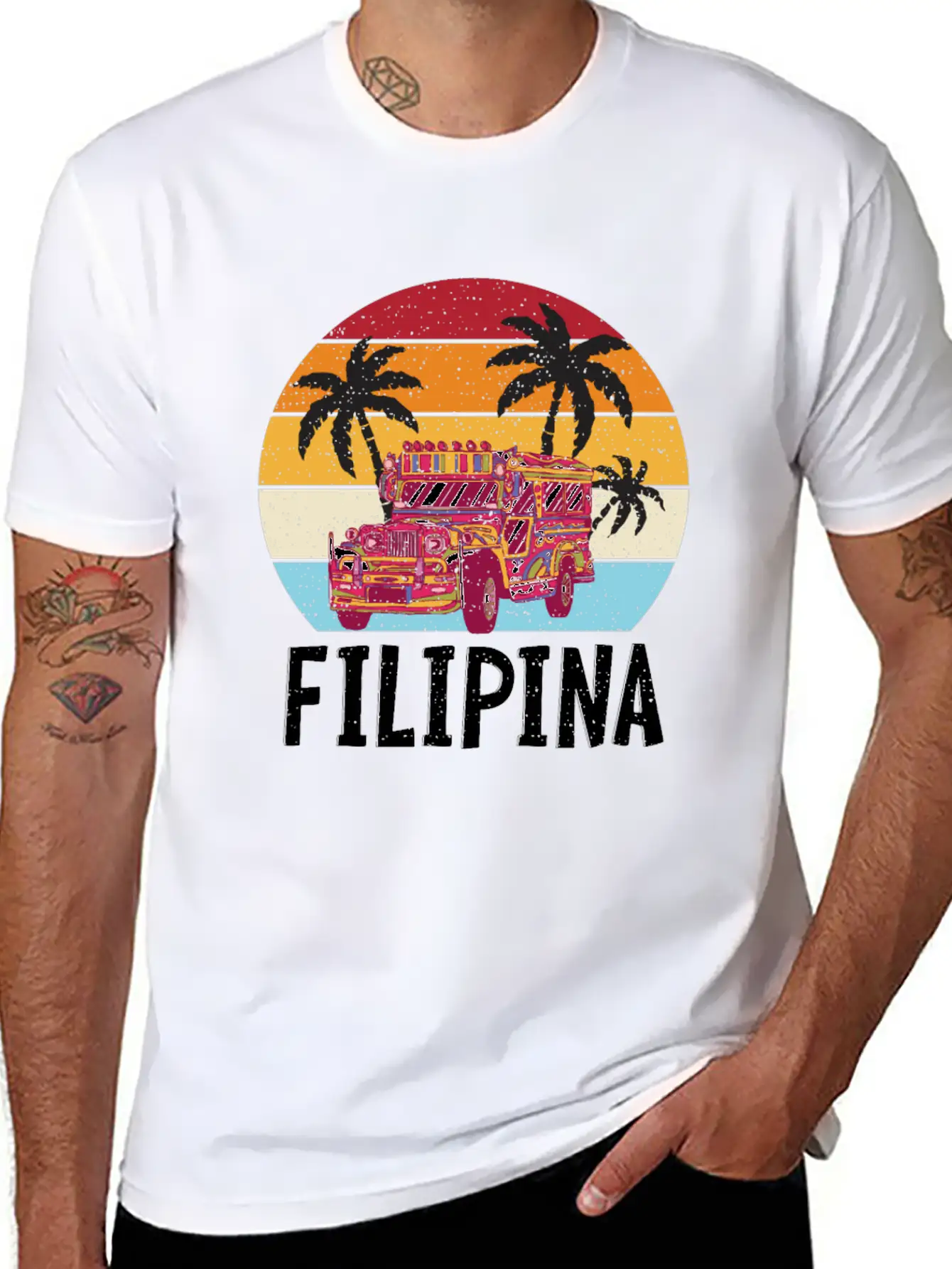 Philippines Proud Filipina Pinay Pride Flag Unisex Short Sleeve Soft Cotton T-Shirt – Casual Everyday Wear