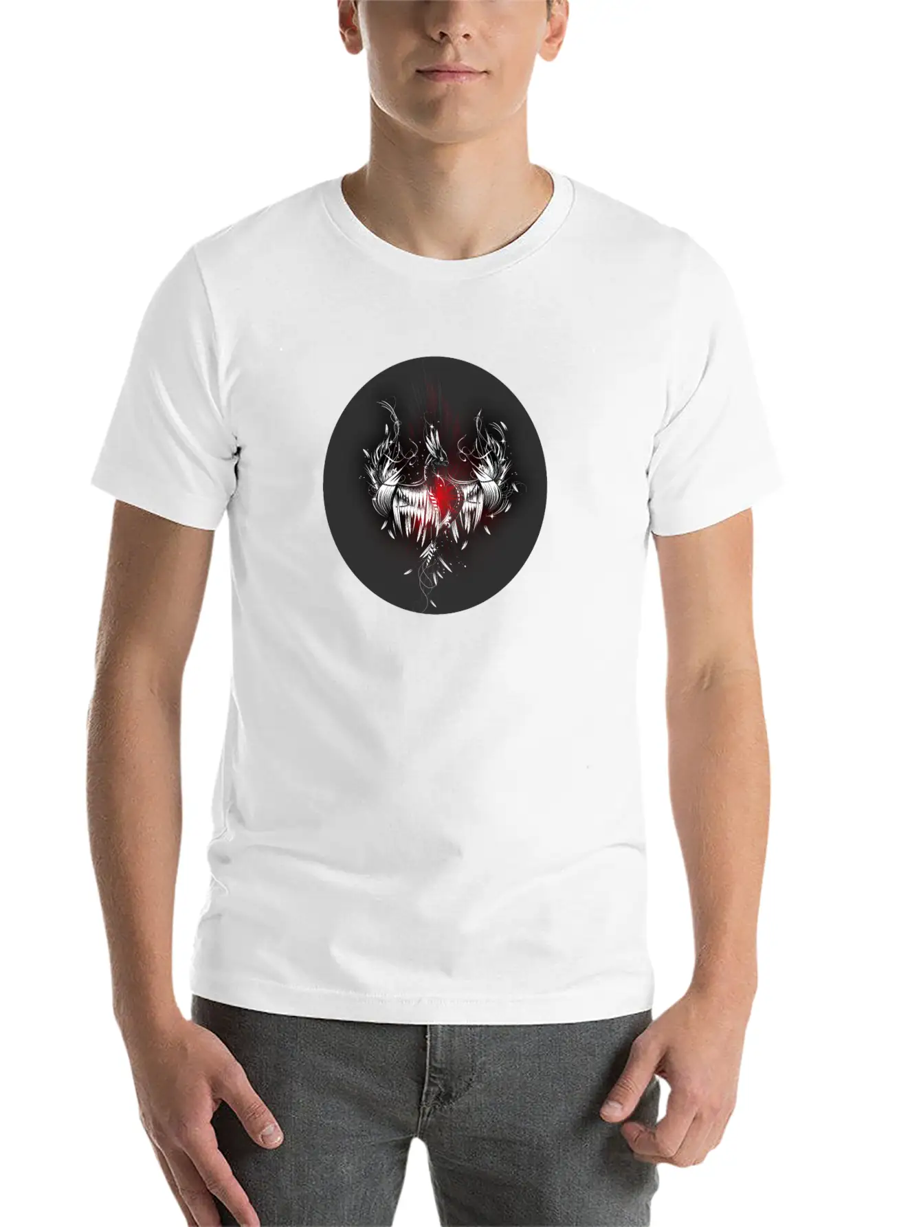 Phoenix From The Ashes Patch Breathable Soft Cotton T-Shirt – Timeless Casual Look