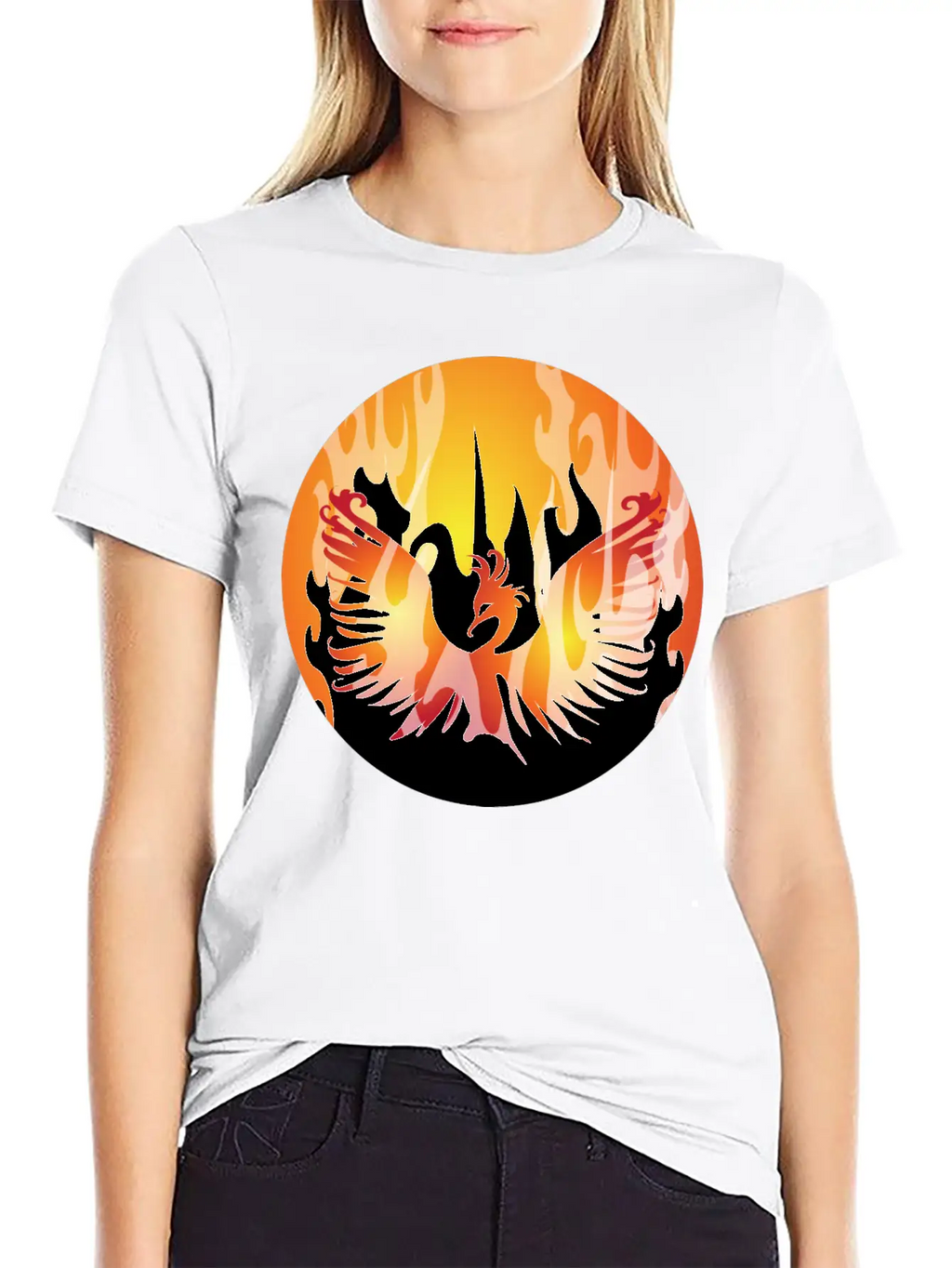 Phoenix Rising Breathable Soft Cotton T-Shirt – Timeless Casual Look
