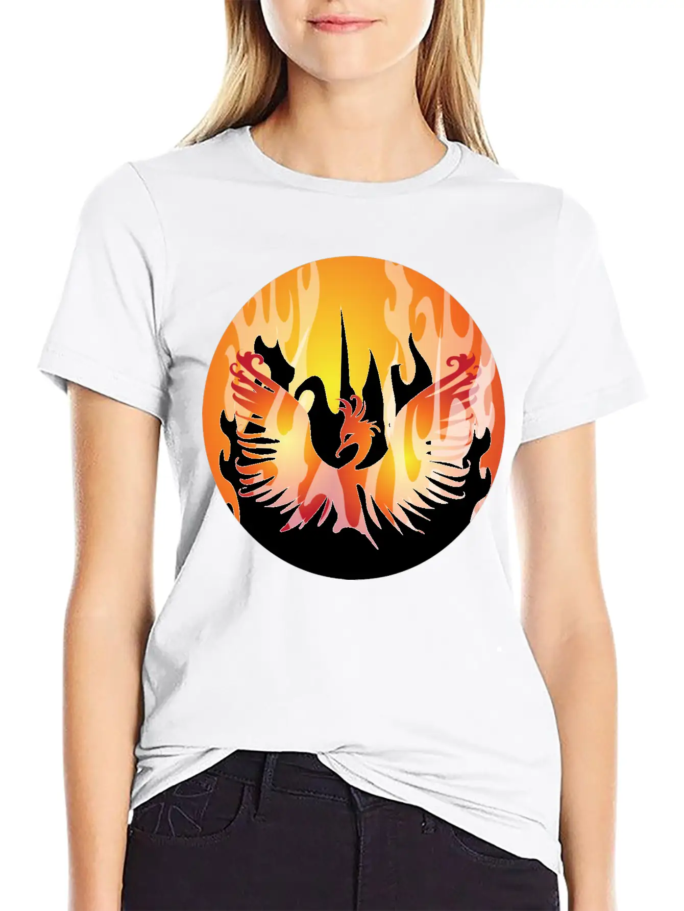 Phoenix Rising Breathable Soft Cotton T-Shirt – Timeless Casual Look