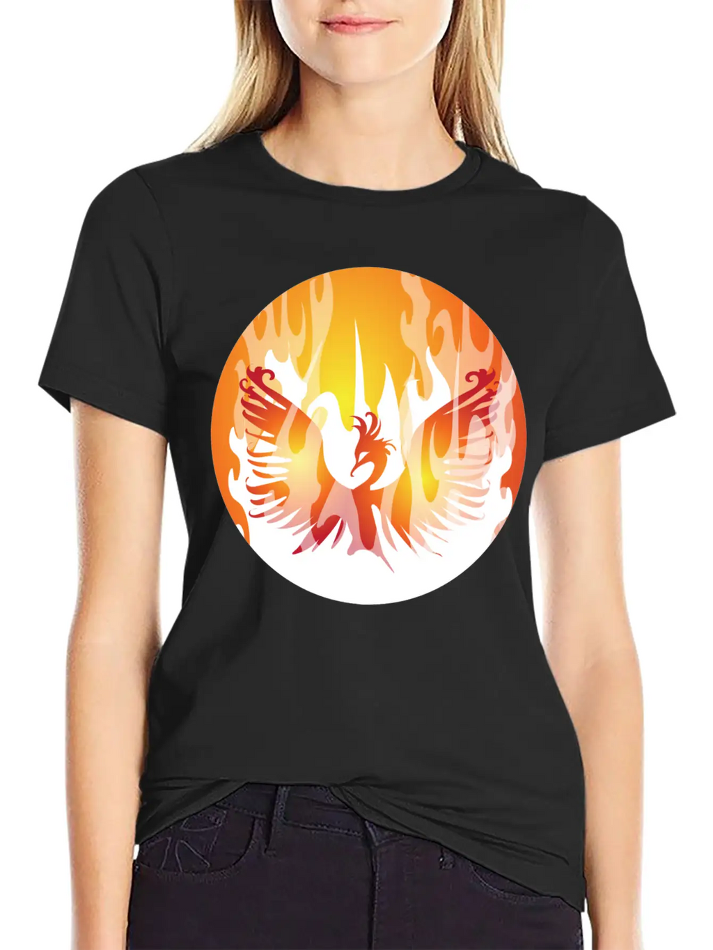 Phoenix Rising Breathable Soft Cotton T-Shirt – Timeless Casual Look