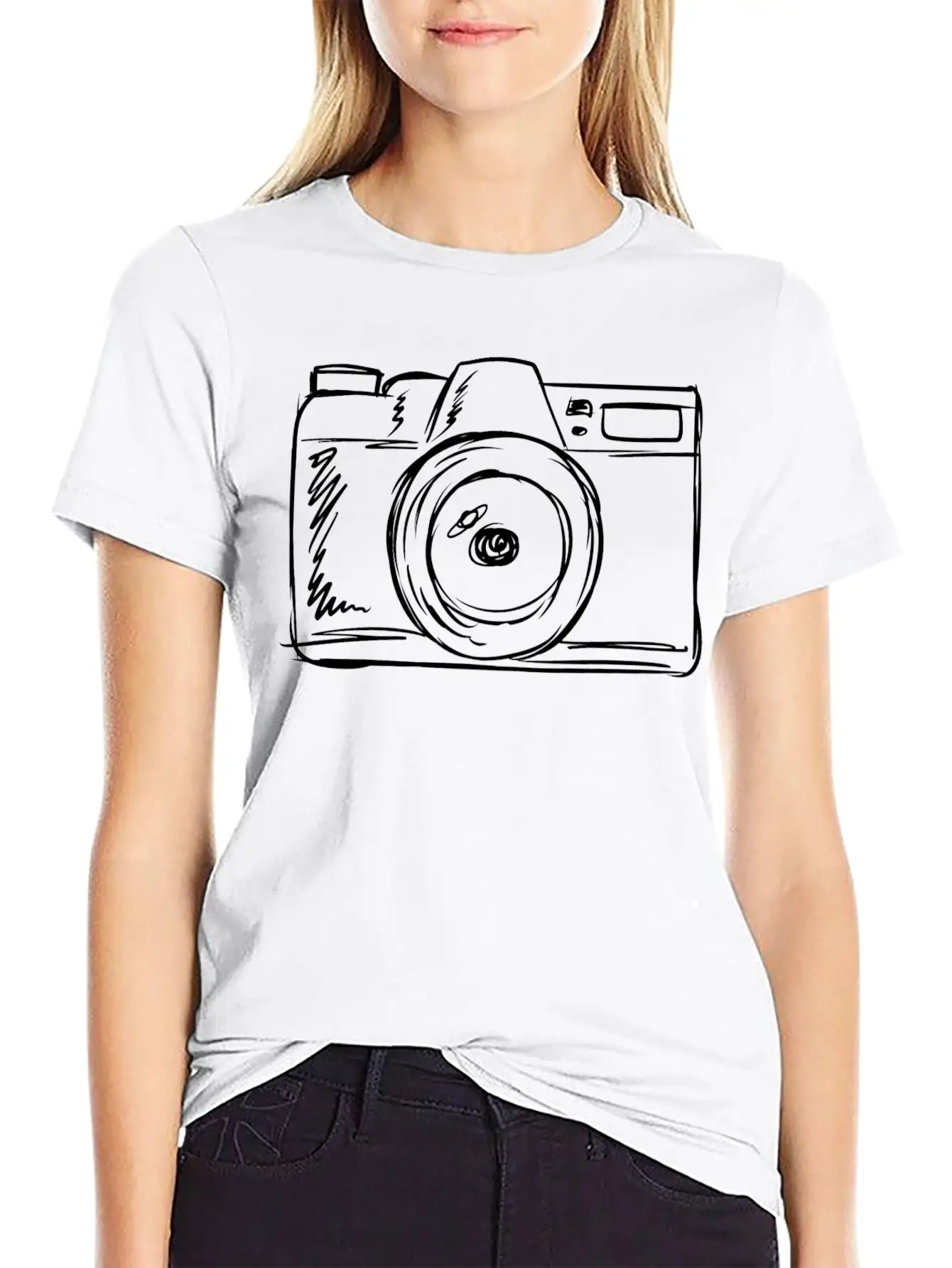 Photographer Camera Photography Breathable Soft Cotton T-Shirt – Timeless Casual Look