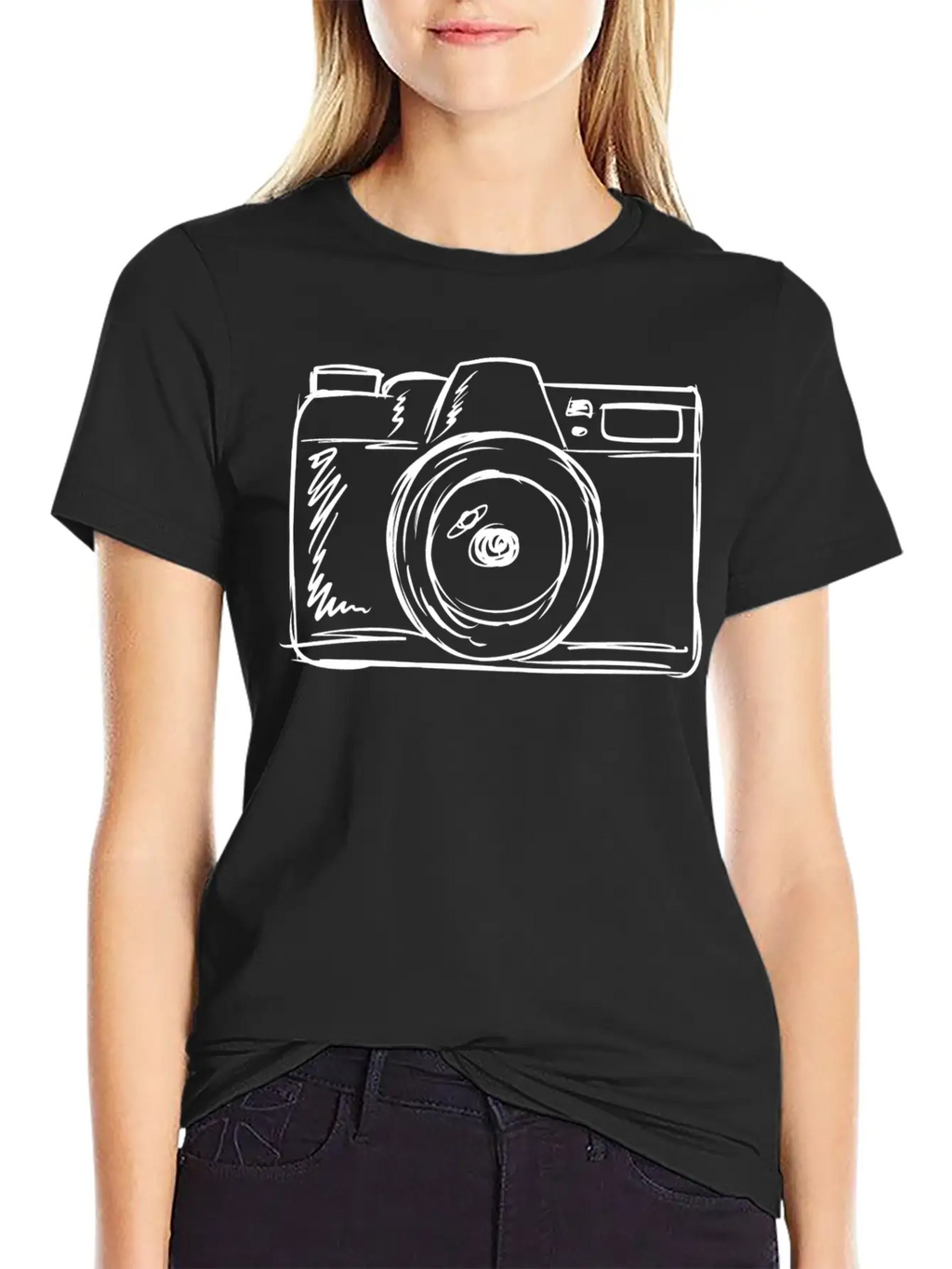Photographer Camera Photography Breathable Soft Cotton T-Shirt – Timeless Casual Look
