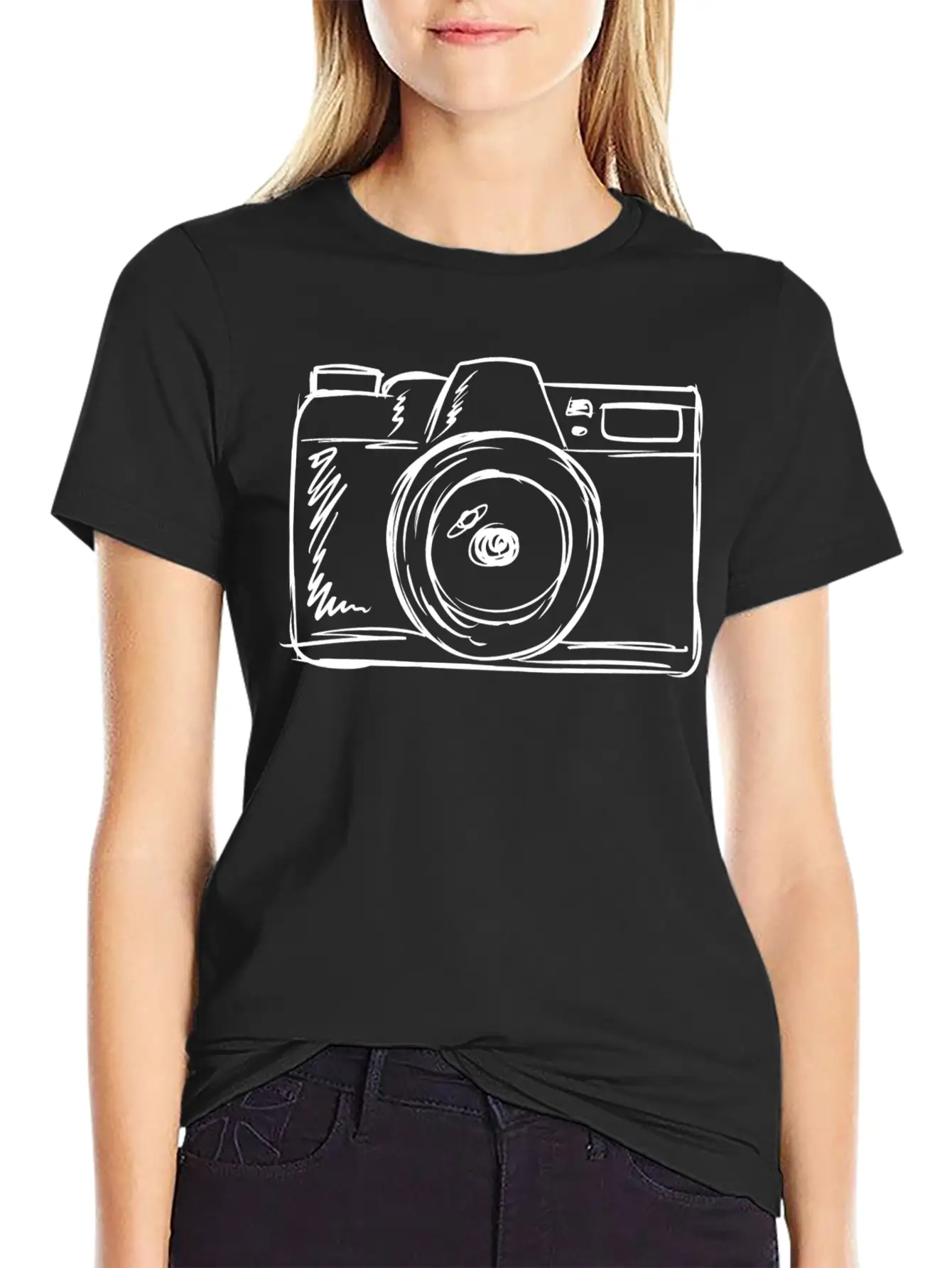Photographer Camera Photography Breathable Soft Cotton T-Shirt – Timeless Casual Look
