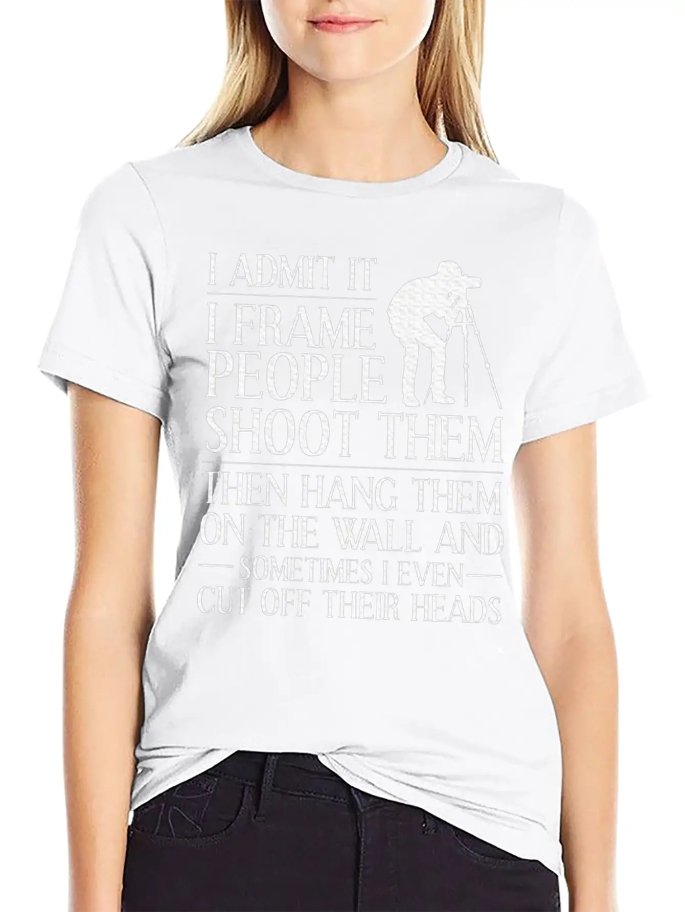 Photographer Design Camera Photography Casual Graphic T-Shirt – Simple And Comfortable Daily Wear