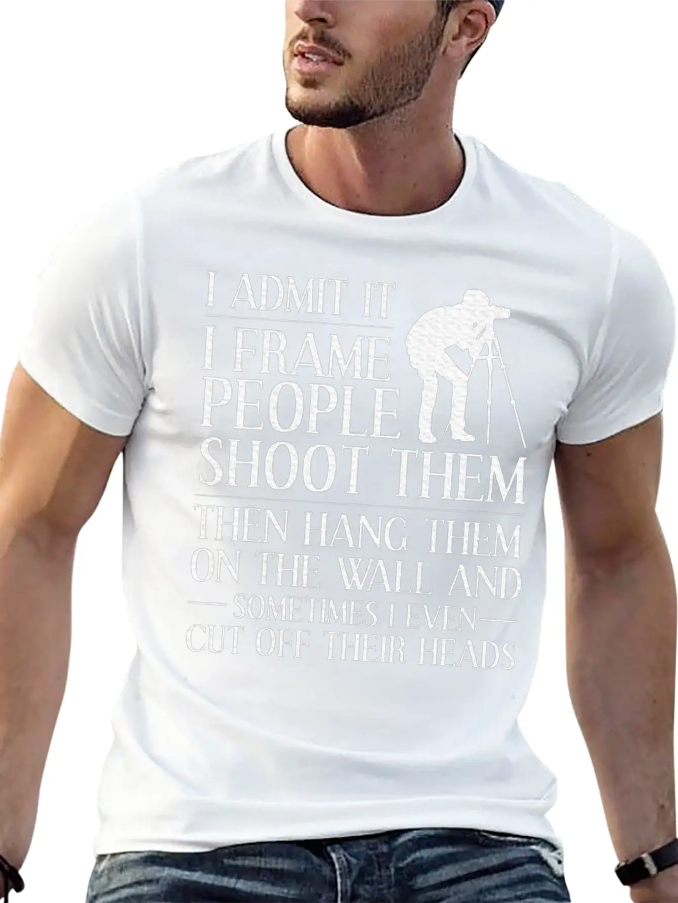 Photographer Design Camera Photography Casual Graphic T-Shirt – Simple And Comfortable Daily Wear