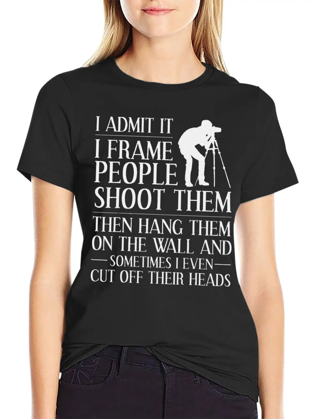 Photographer Design Camera Photography Casual Graphic T-Shirt – Simple And Comfortable Daily Wear