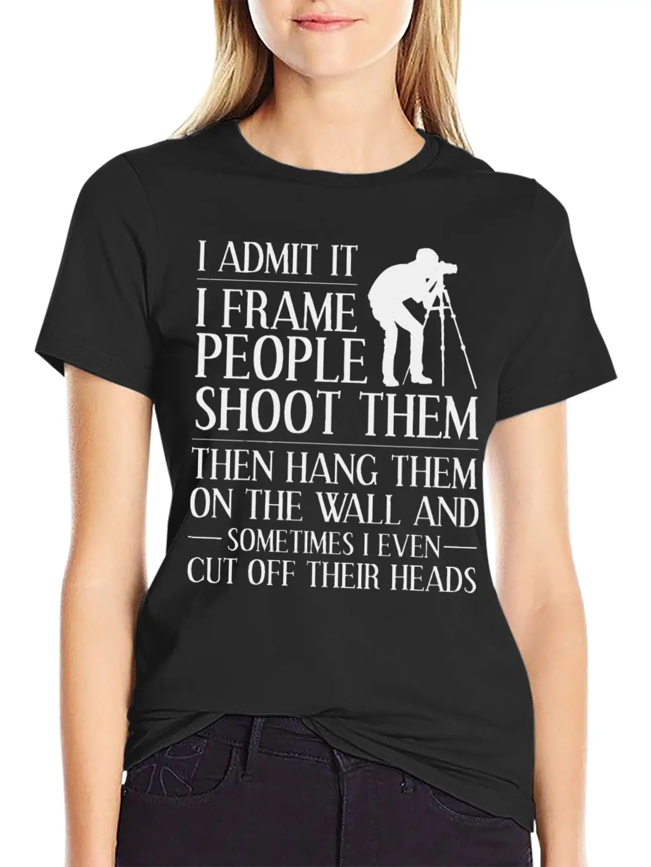 Photographer Design Camera Photography Casual Graphic T-Shirt – Simple And Comfortable Daily Wear