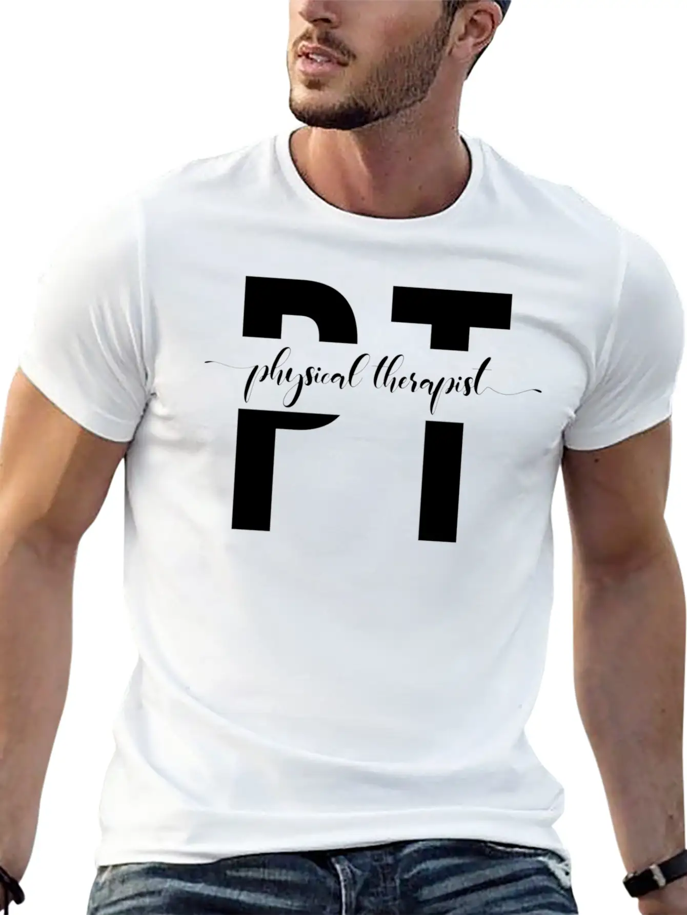 Physical Therapist Physical Therapy Stylish Everyday T-Shirt – Unisex Basic Cotton Tee
