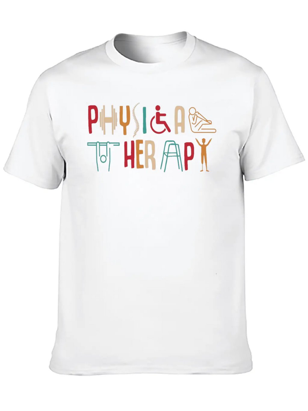 Physical Therapy Unisex Short Sleeve Soft Cotton T-Shirt – Casual Everyday Wear