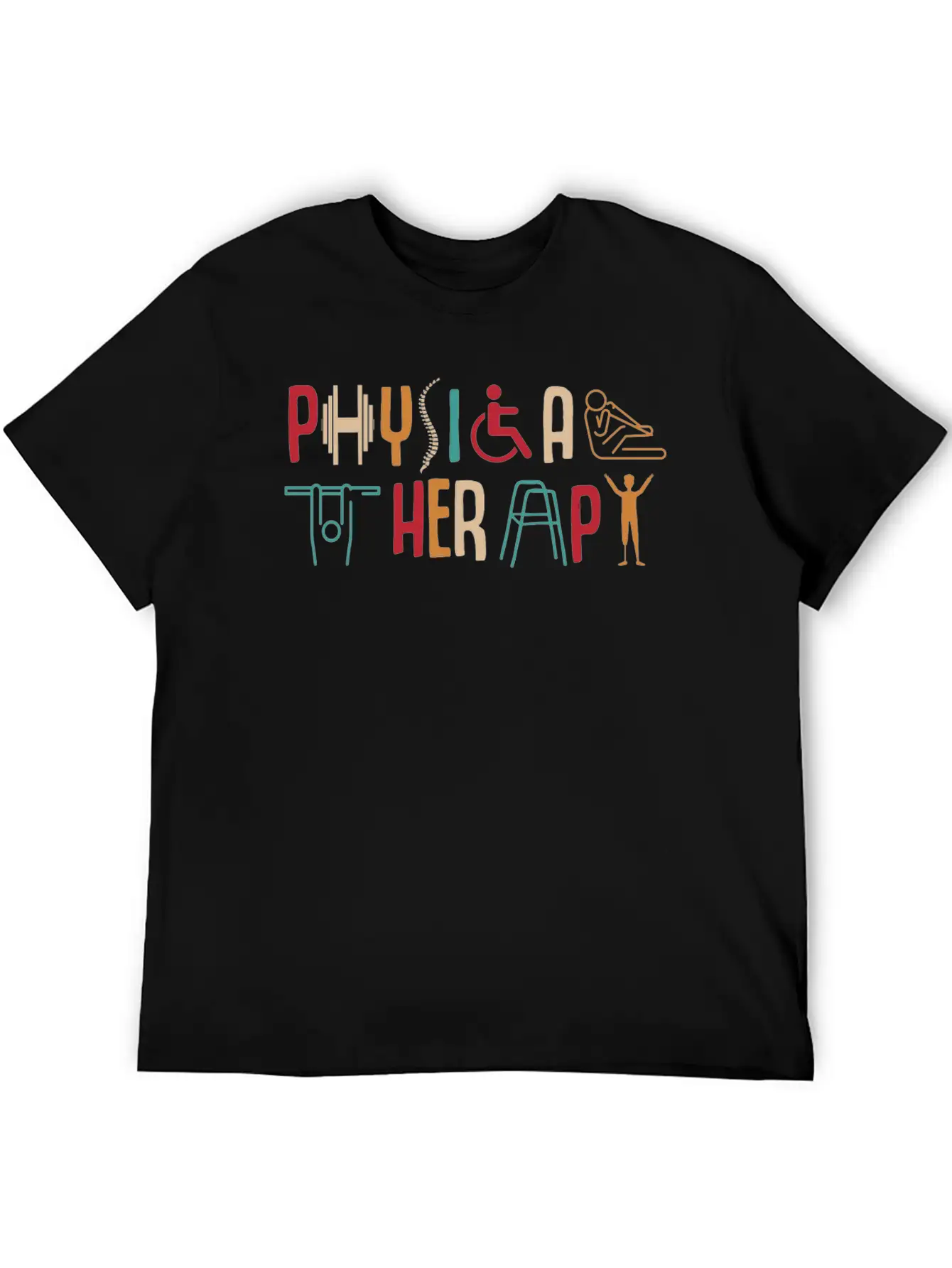 Physical Therapy Unisex Short Sleeve Soft Cotton T-Shirt – Casual Everyday Wear