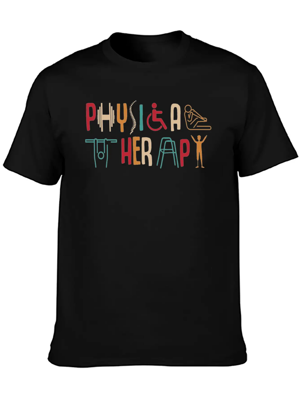 Physical Therapy Unisex Short Sleeve Soft Cotton T-Shirt – Casual Everyday Wear
