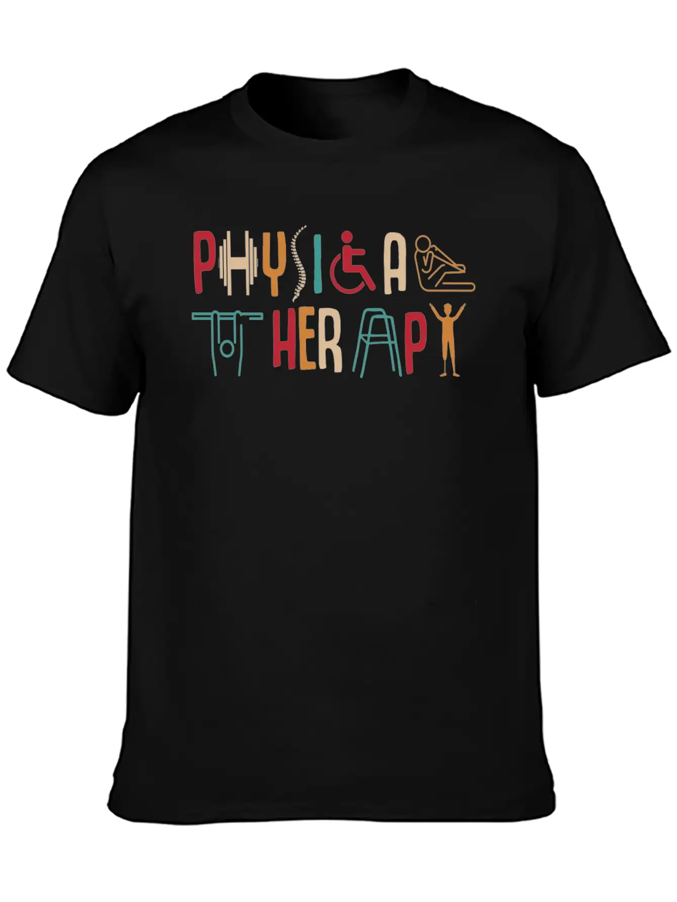 Physical Therapy Unisex Short Sleeve Soft Cotton T-Shirt – Casual Everyday Wear