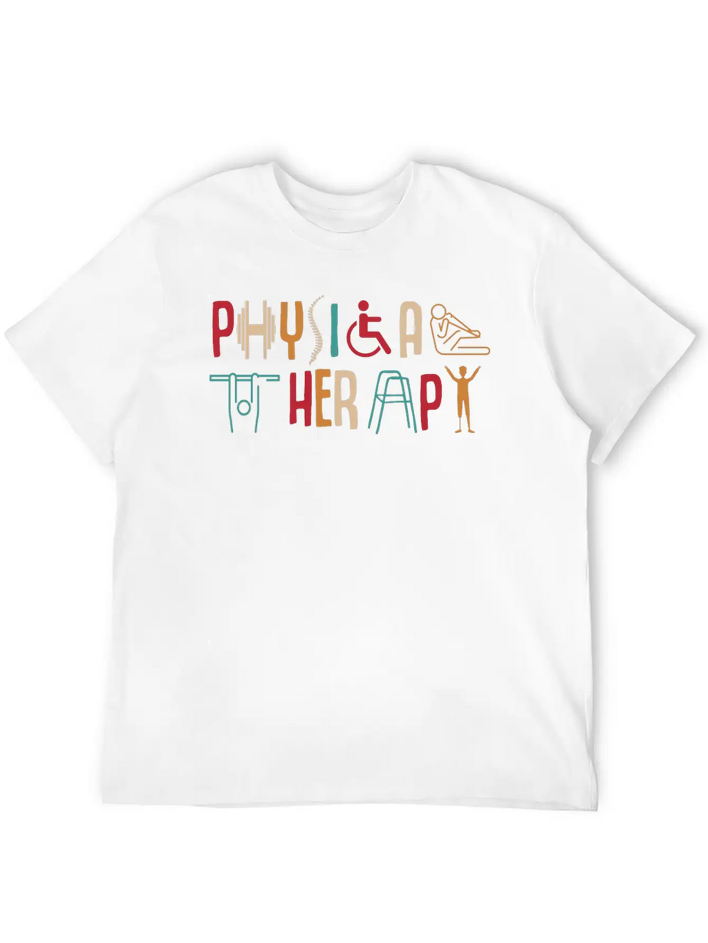 Physical Therapy Unisex Short Sleeve Soft Cotton T-Shirt – Casual Everyday Wear