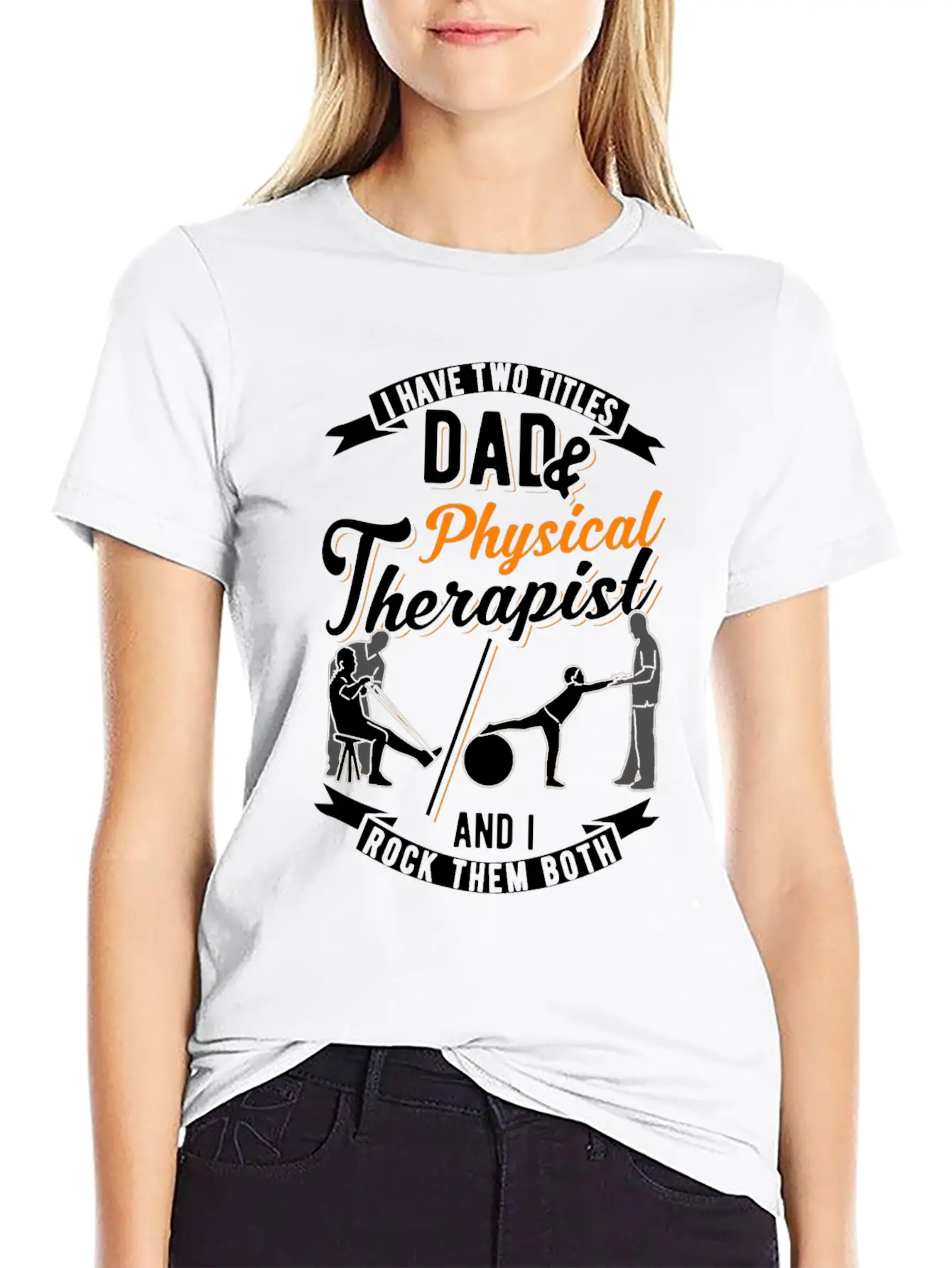 Physiotherapist Father Physiotherapy Papa Physio Casual Graphic T-Shirt – Simple And Comfortable Daily Wear