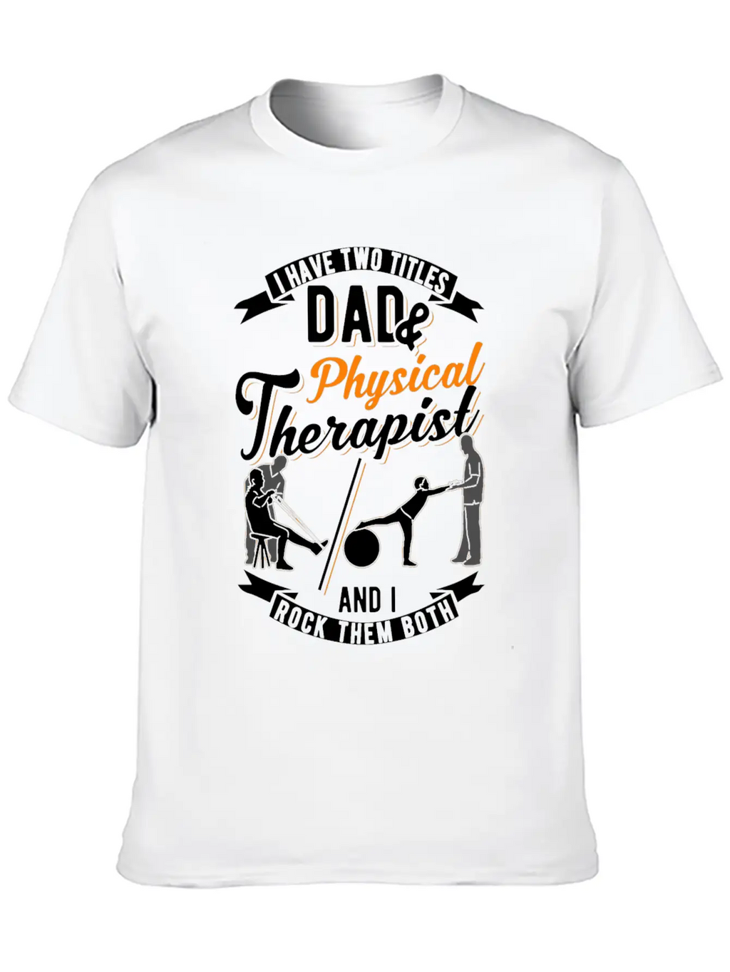 Physiotherapist Father Physiotherapy Papa Physio Casual Graphic T-Shirt – Simple And Comfortable Daily Wear
