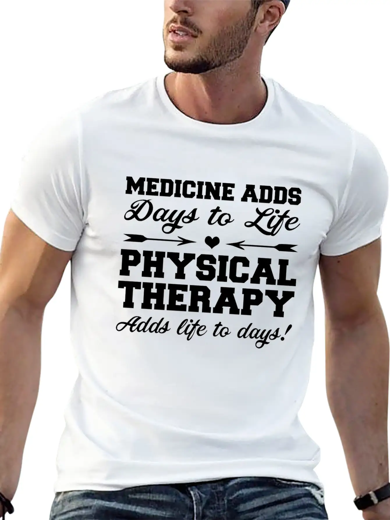 Physiotherapy Physiotherapist Gift Saying Funny Unisex Short Sleeve Soft Cotton T-Shirt – Casual Everyday Wear
