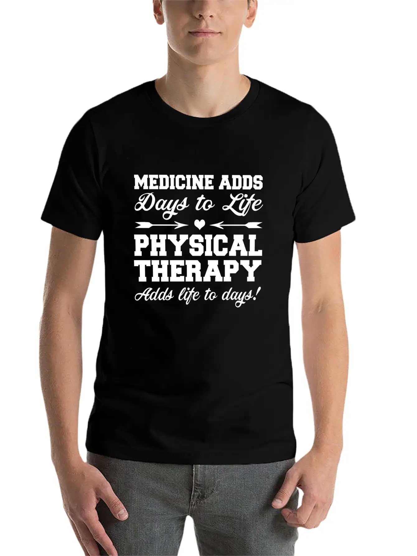 Physiotherapy Physiotherapist Gift Saying Funny Unisex Short Sleeve Soft Cotton T-Shirt – Casual Everyday Wear