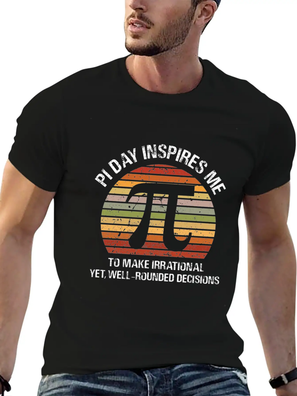 Pi Day Inspires Me Casual Graphic T-Shirt – Simple And Comfortable Daily Wear