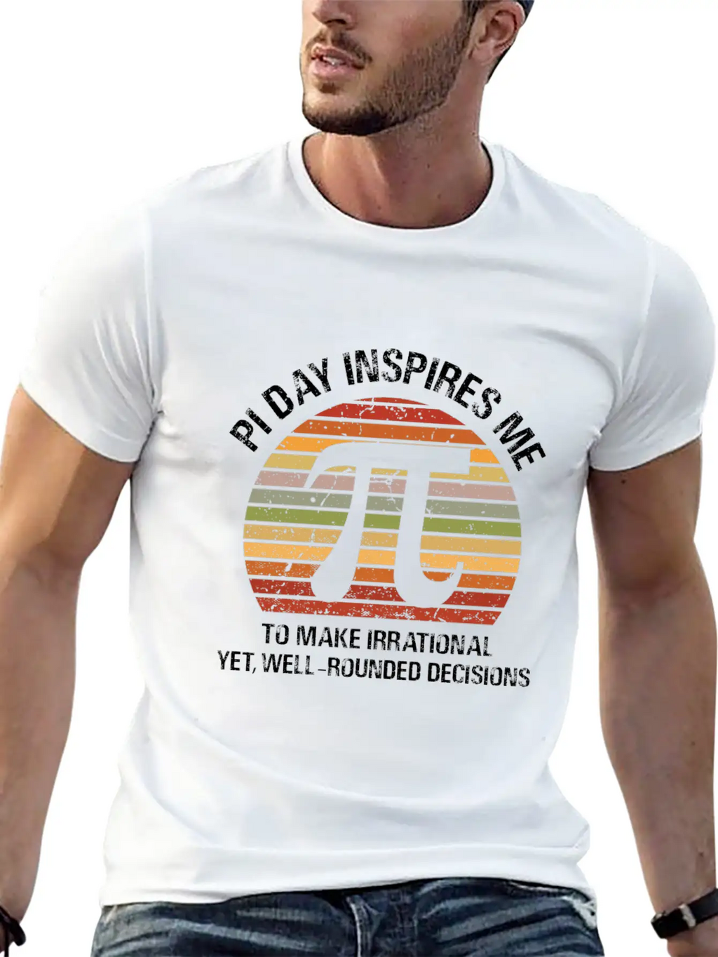 Pi Day Inspires Me Casual Graphic T-Shirt – Simple And Comfortable Daily Wear