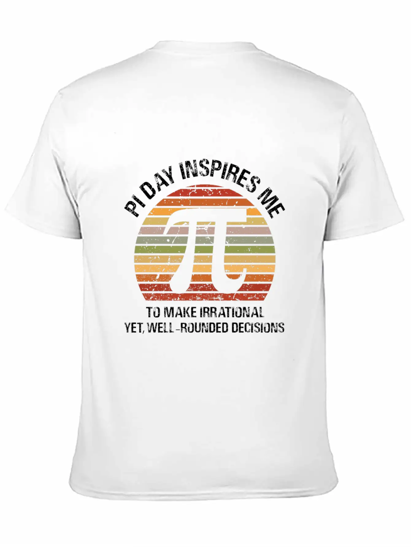 Pi Day Inspires Me Casual Graphic T-Shirt – Simple And Comfortable Daily Wear