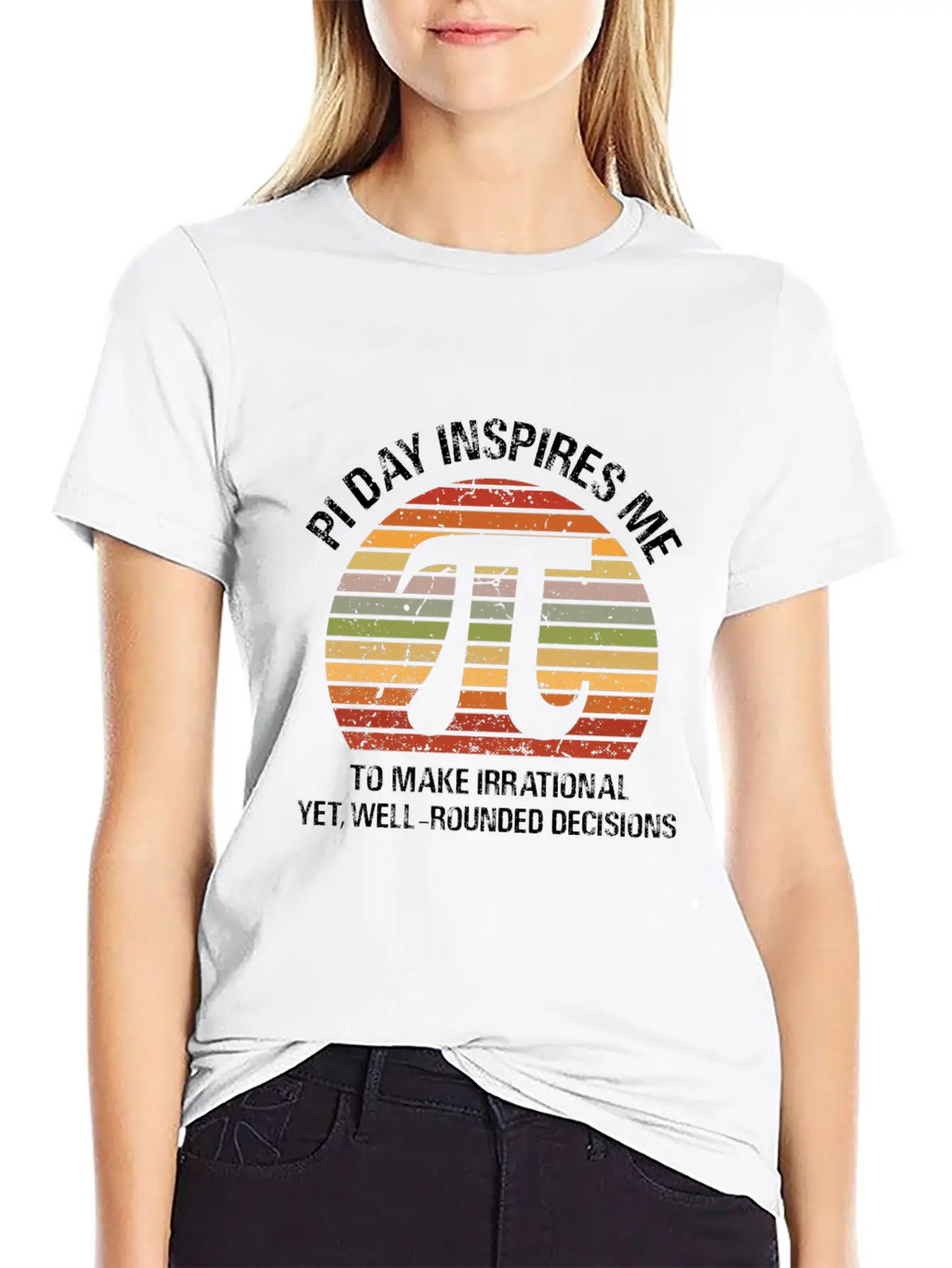Pi Day Inspires Me Casual Graphic T-Shirt – Simple And Comfortable Daily Wear