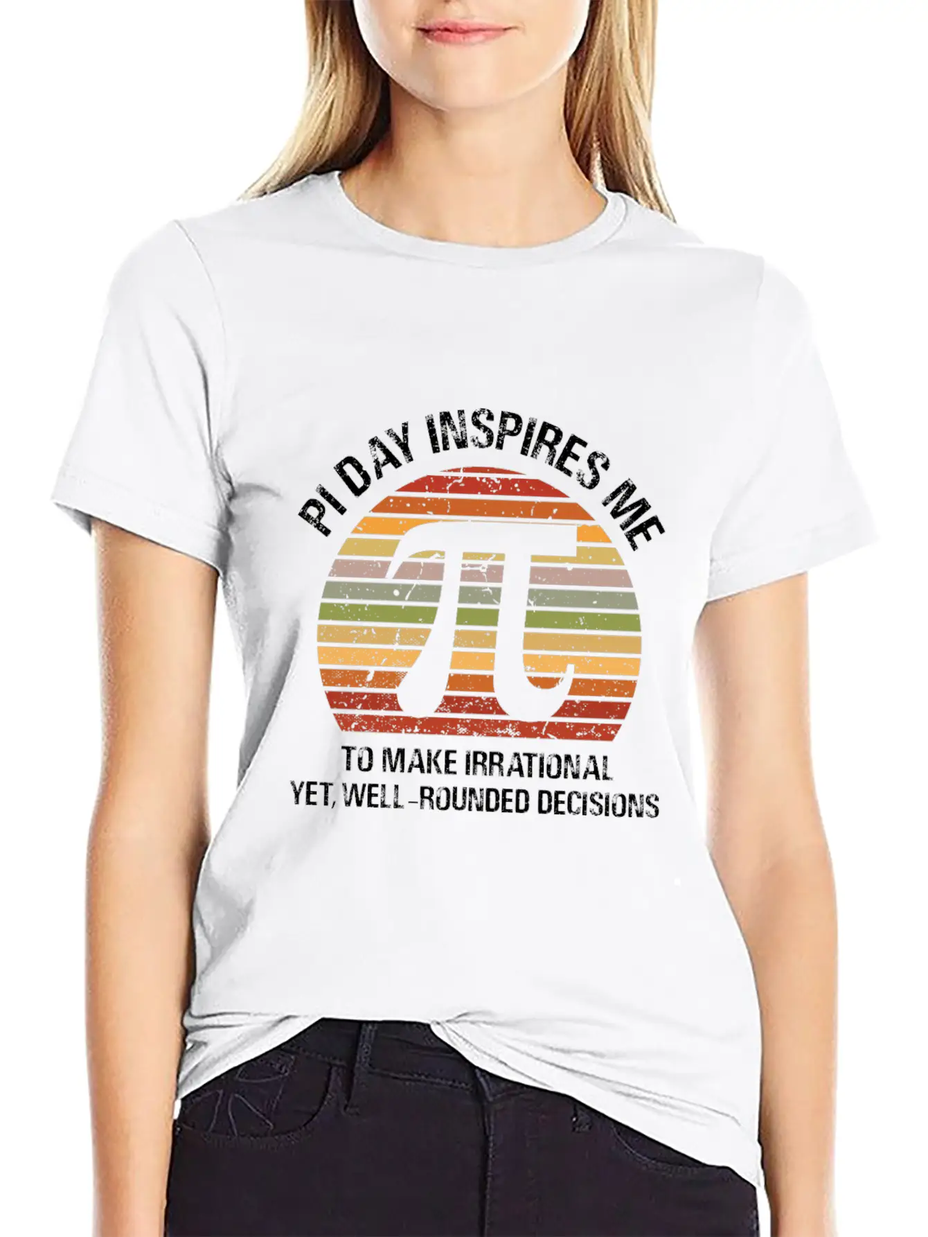 Pi Day Inspires Me Casual Graphic T-Shirt – Simple And Comfortable Daily Wear