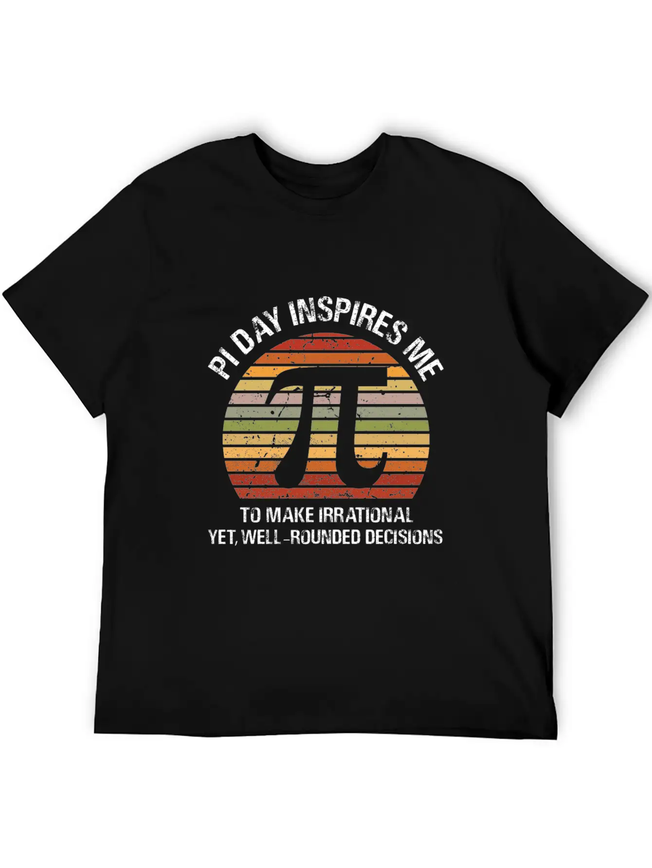 Pi Day Inspires Me Casual Graphic T-Shirt – Simple And Comfortable Daily Wear