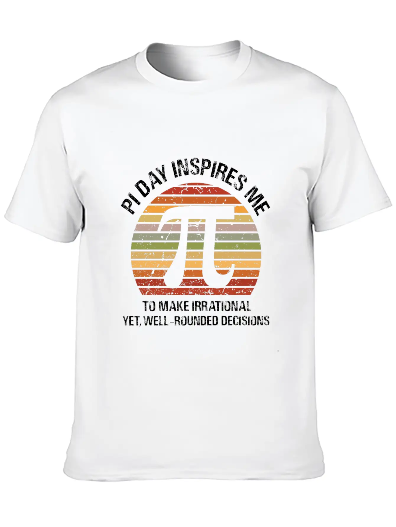 Pi Day Inspires Me Casual Graphic T-Shirt – Simple And Comfortable Daily Wear