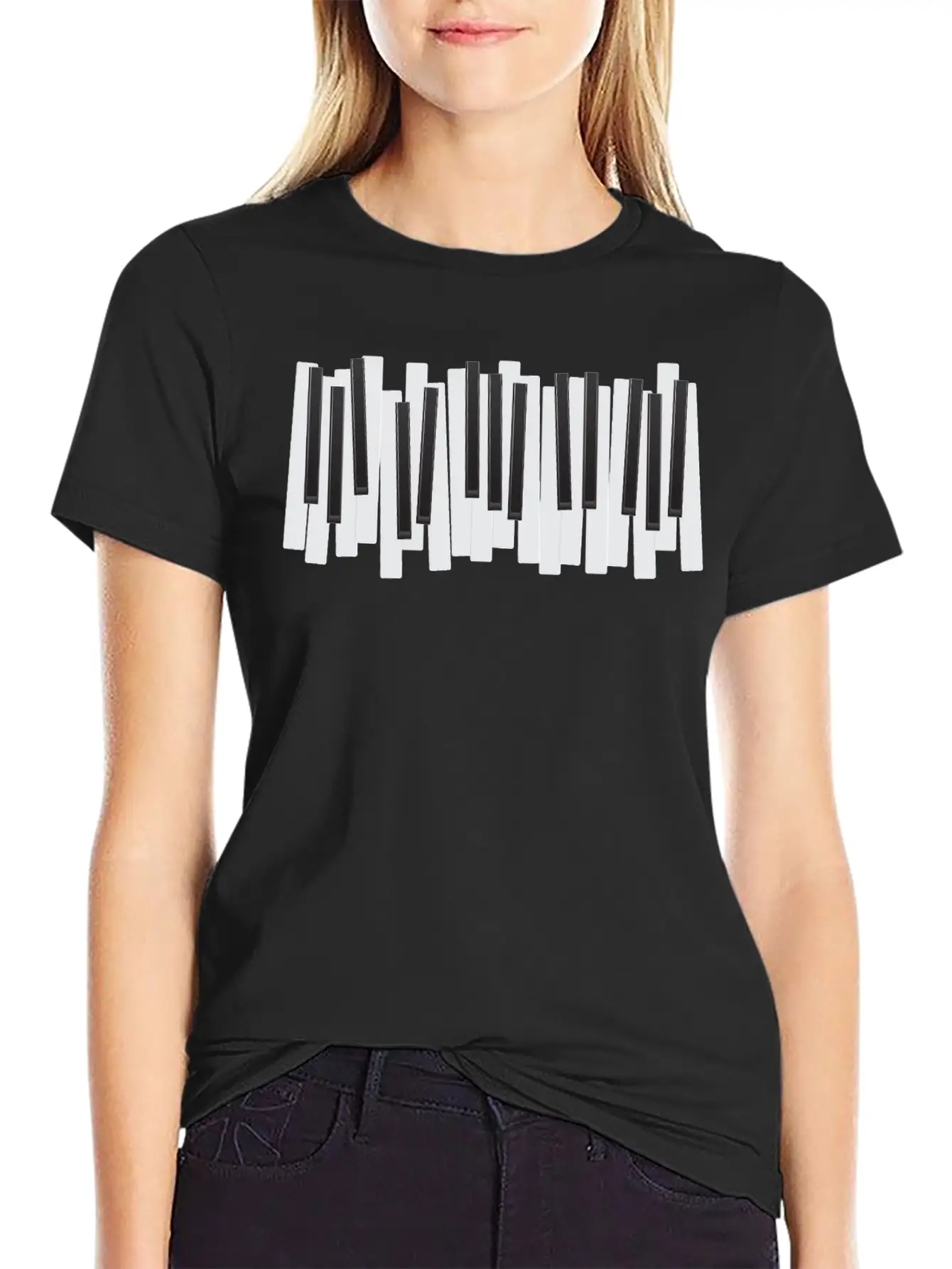 Pianist - Piano Keys Unisex Casual T-Shirt – Clean Design For Daily Comfort